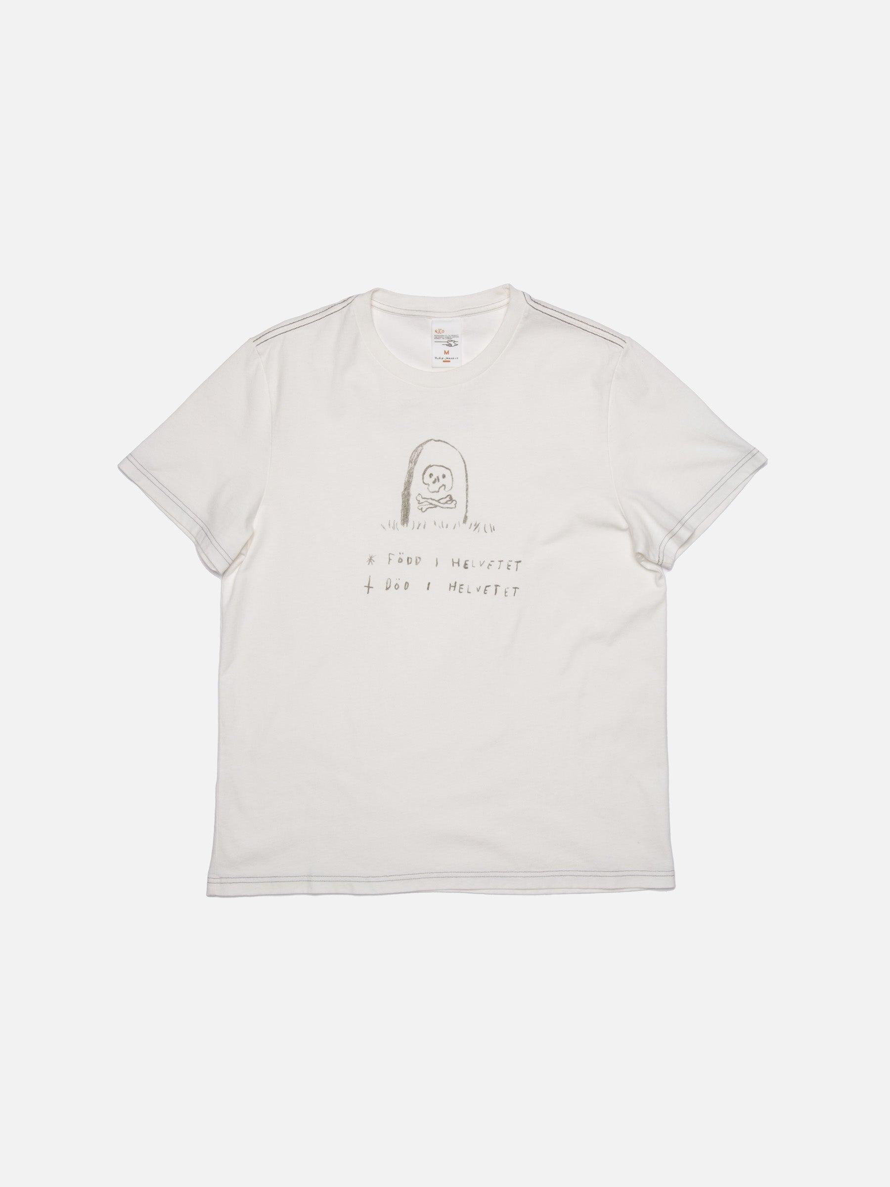 Roy Born In Hell Jeff Olsson T-shirt  米白藝術家聯名圖Tee