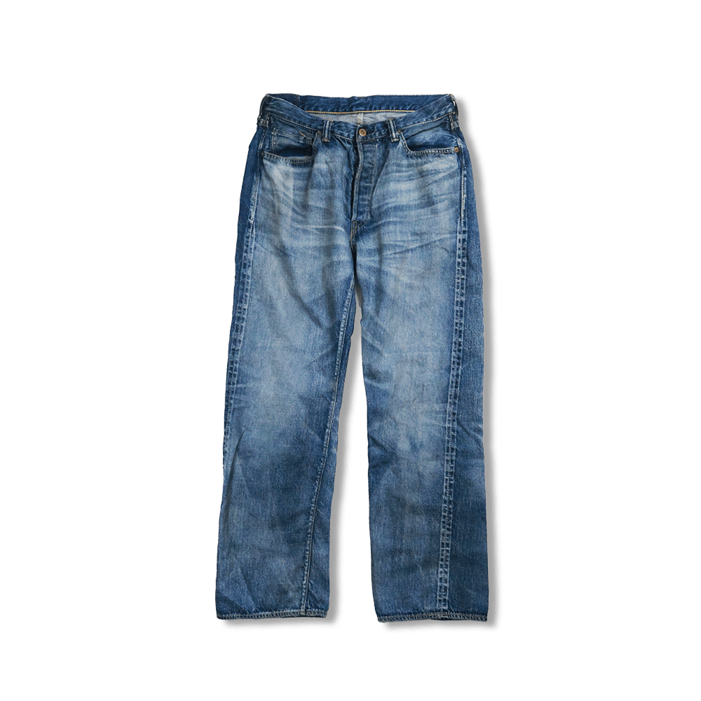 【Fullcount】S0105SSHW WWII Model HW Master Of Reality 11.5oz Selvedge 大戰版真實刷舊赤耳寬鬆直筒牛仔褲