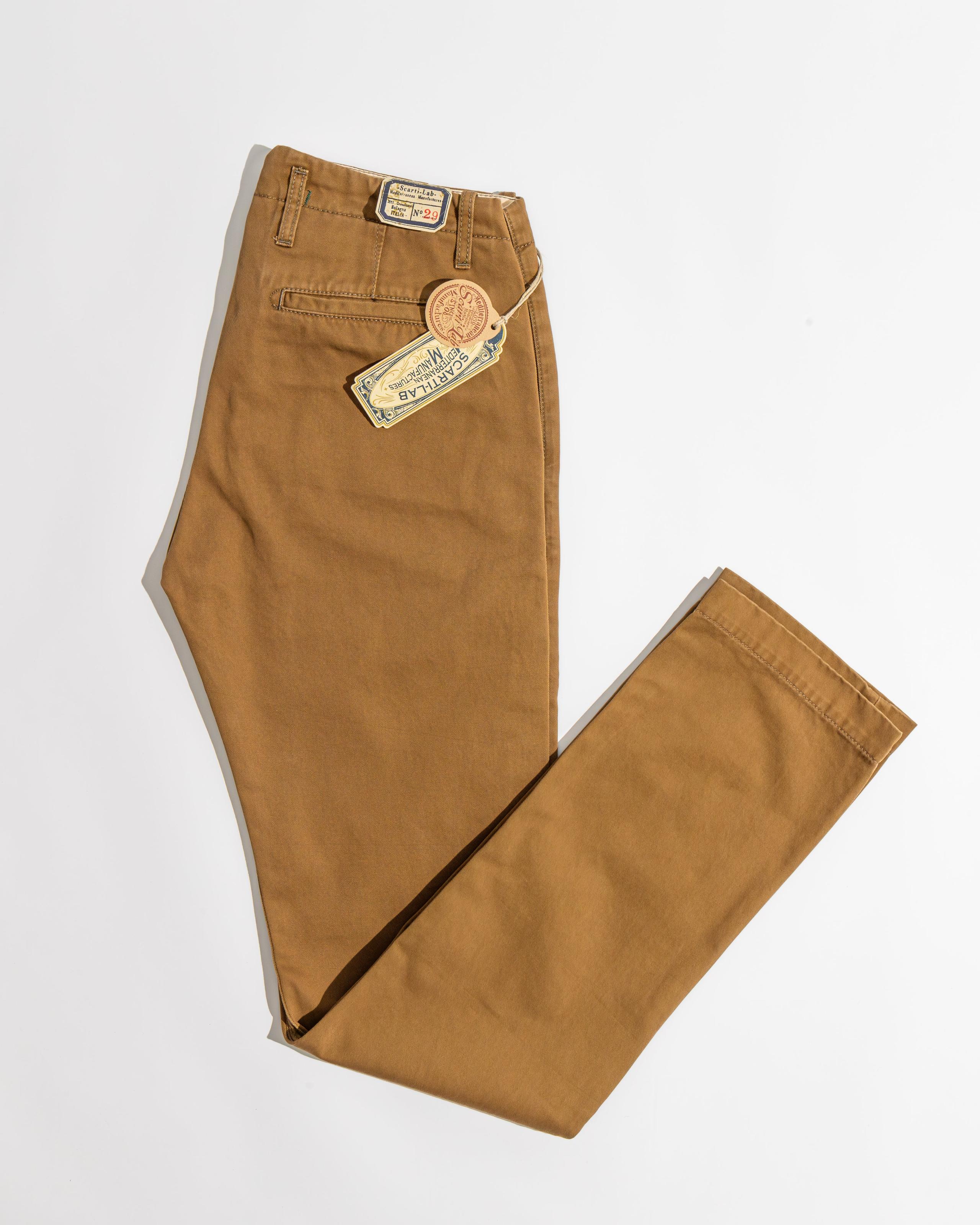 Chinos 133 SG506 Garbadine Tan 水洗褐色卡其斜紋直筒長褲