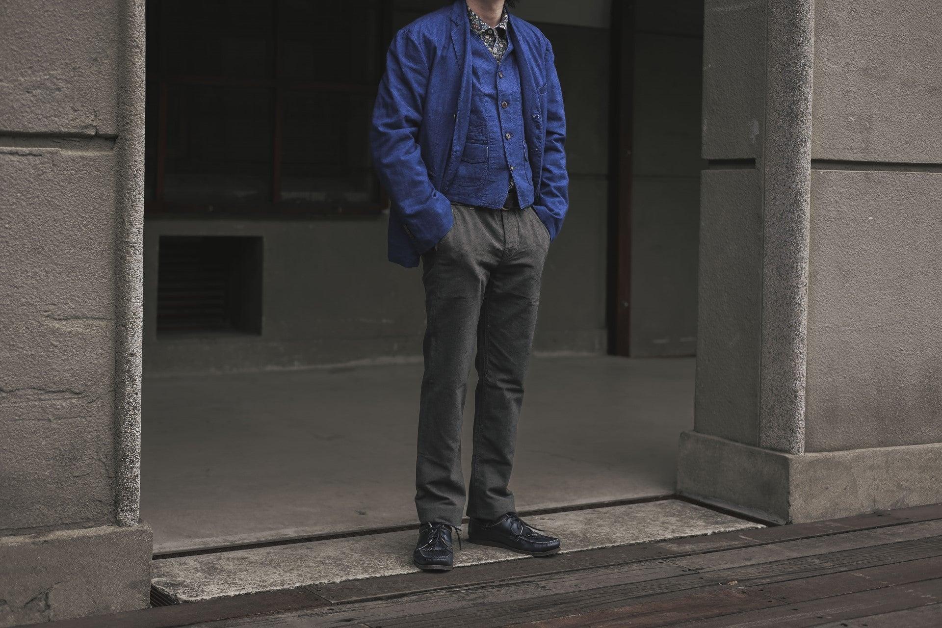 Cotton Linen Blend Summer Chino Olive 101 SM407 日製棉麻混紡 低腰修身直筒褲 橄欖綠