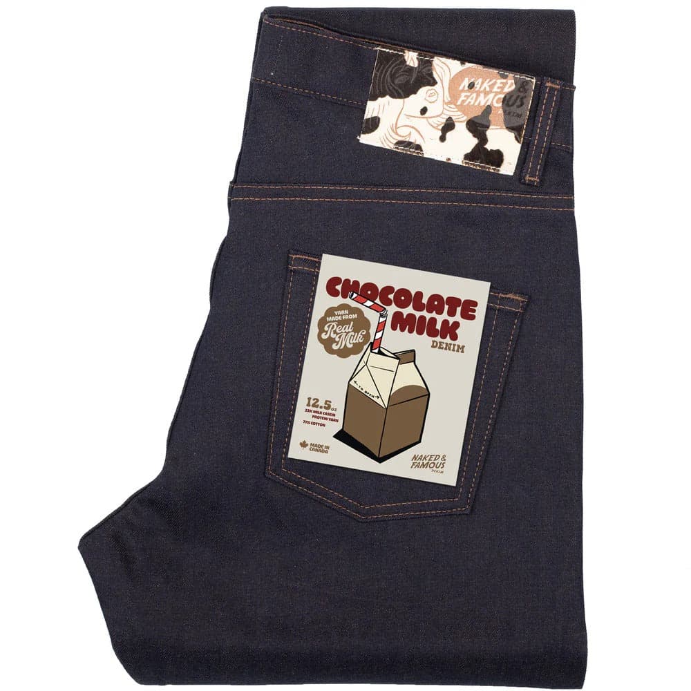 【Naked & Famous】True Guy - Chocolate Milk Selvedge 巧克力牛奶赤耳寬直筒牛仔褲