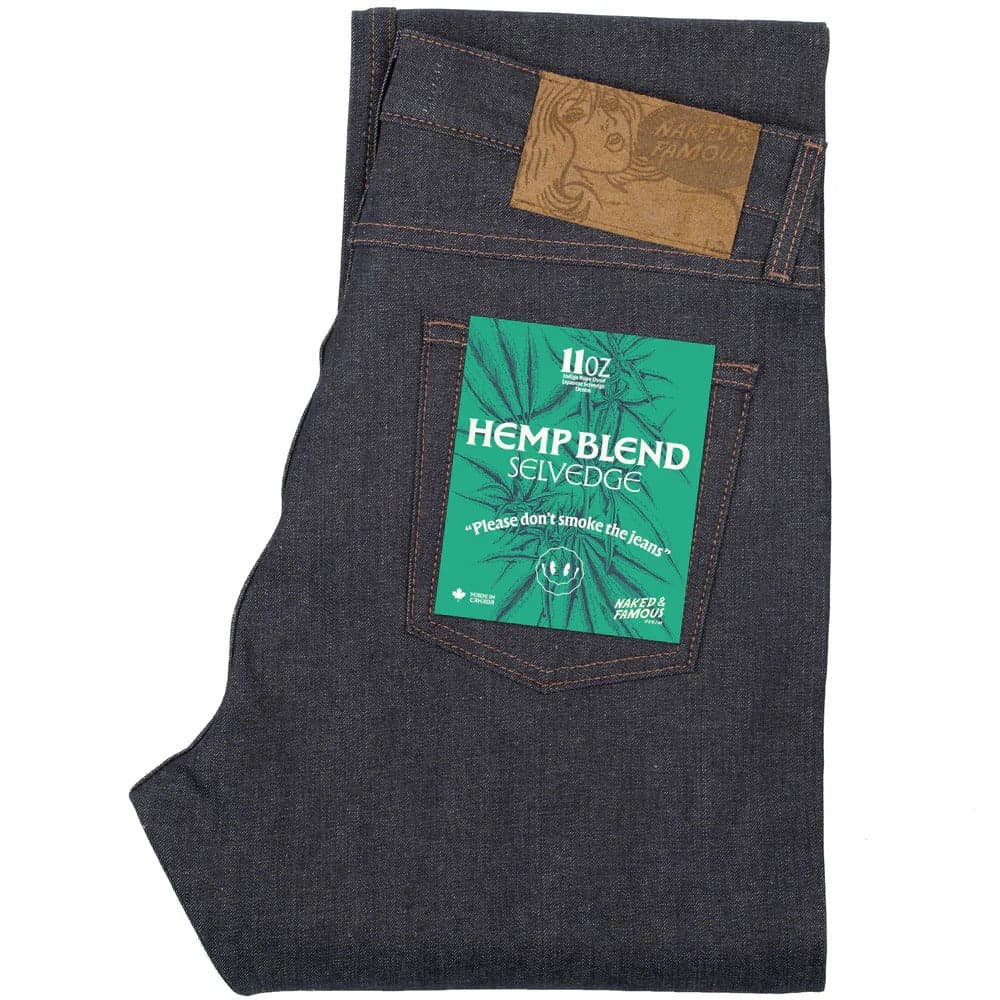 【Naked & Famous】True Guy - Hemp Blend Selvedge 麻質布邊寬直筒牛仔褲