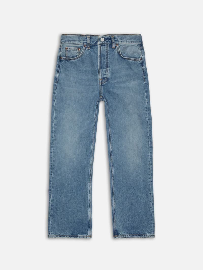 Tuff Tony Worn Treasure 古著淺藍高腰寬版直筒褲
