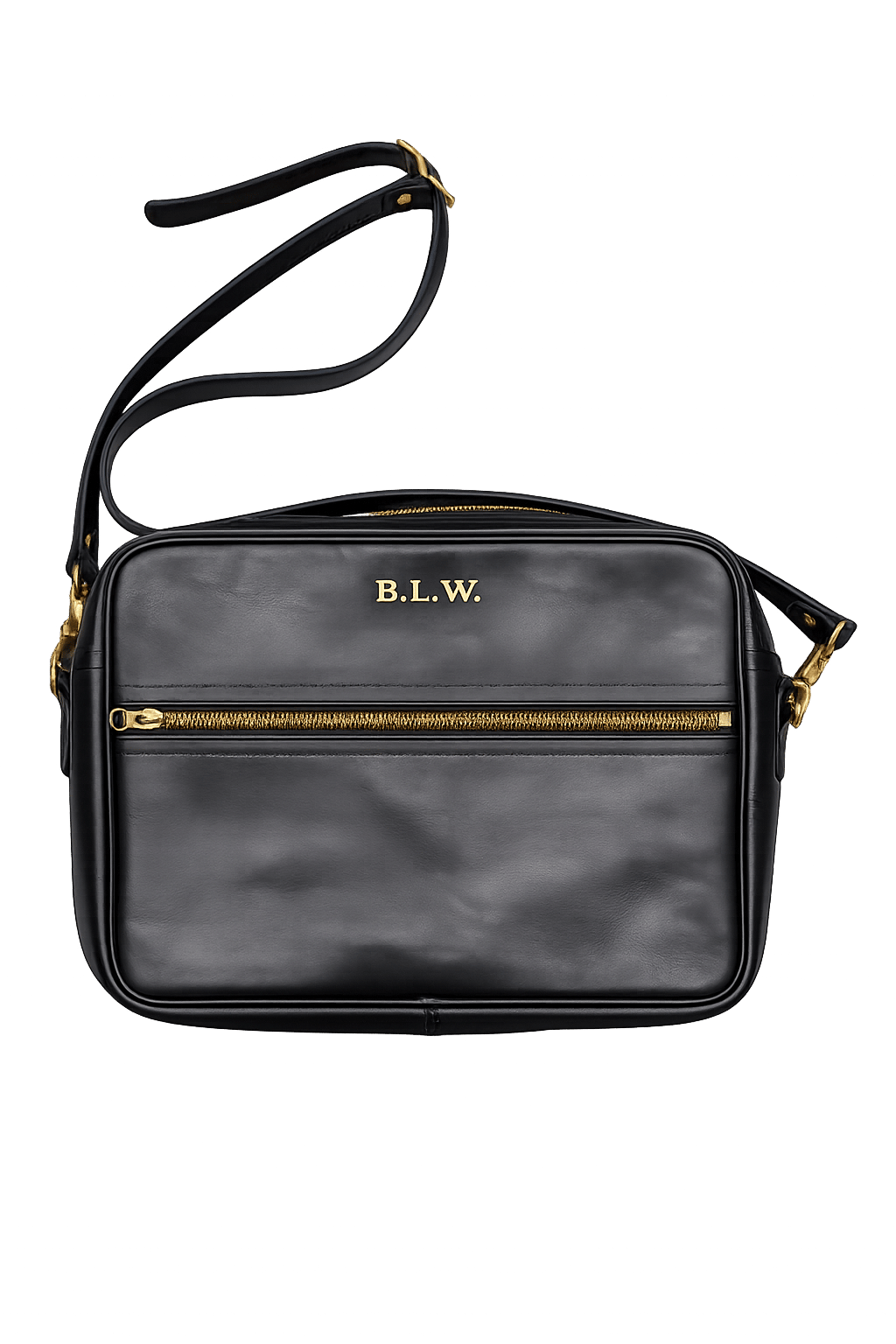 Leather Wander Shoulder Bag Black 茶芯復古肩背包黑色