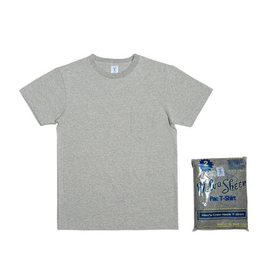 2 Pac Crewneck Tee - Grey/Grey 美製圓織素色短TEE 灰色兩件裝