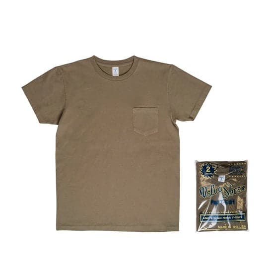 Velva Sheen 2 Pac Crewneck Tee - Olive/Olive 美製圓織素色短TEE 橄欖綠兩件裝