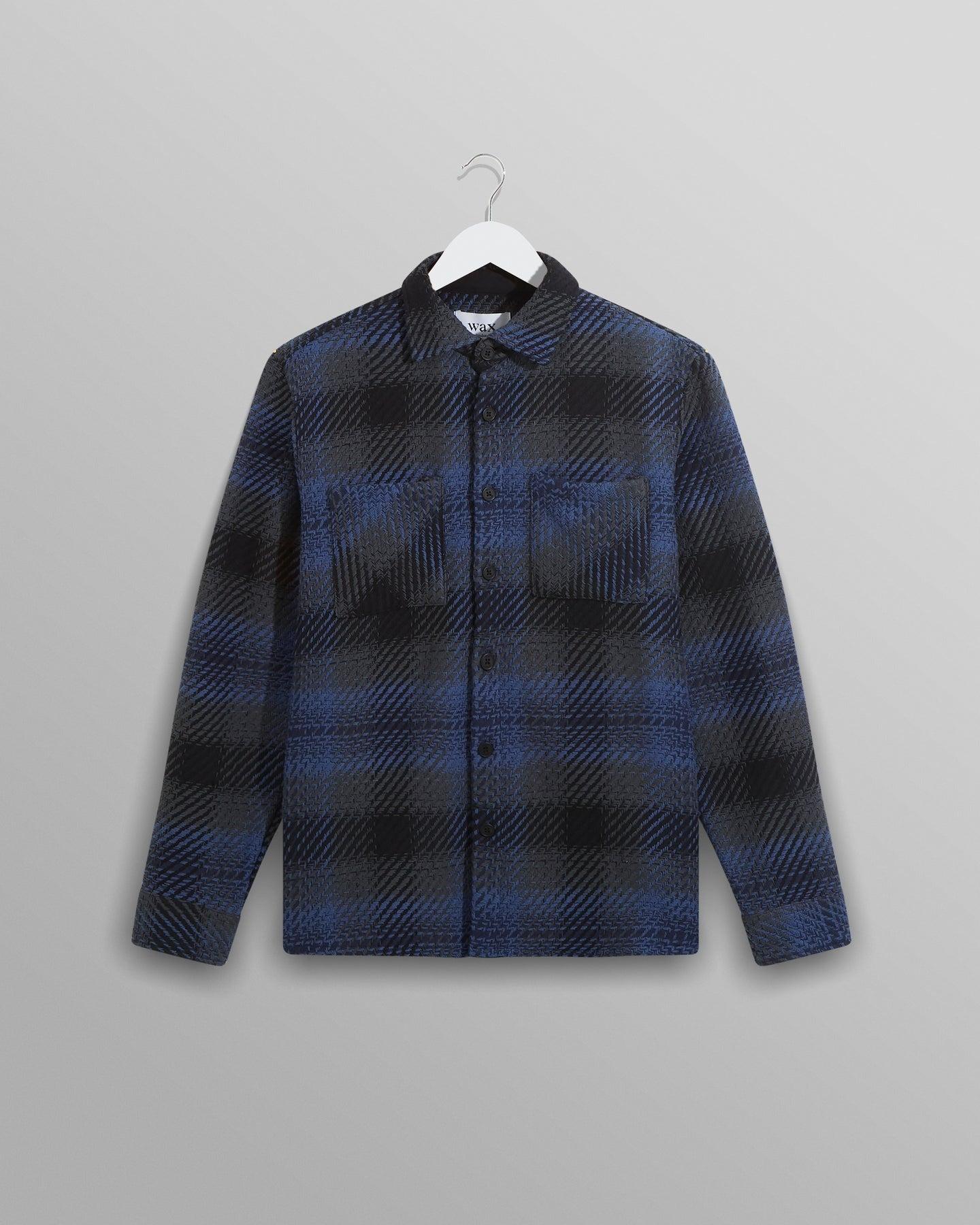 Whiting Overshirt Navy/Blue Dusk 襯衫外套 旗艦立體格紋 海藍/藍色/日暮藍
