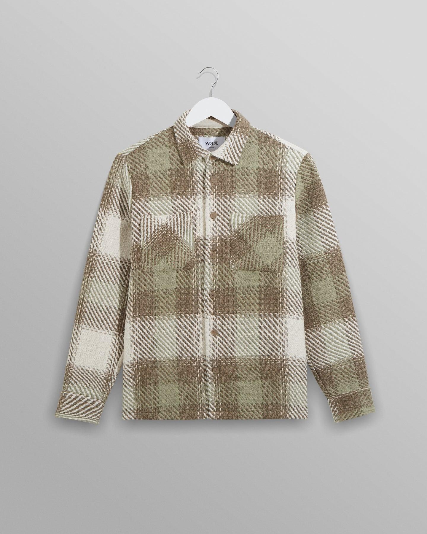 Whiting Overshirt Sage/Ecru Ombre 襯衫外套 旗艦立體格紋 綠/咖啡/米白
