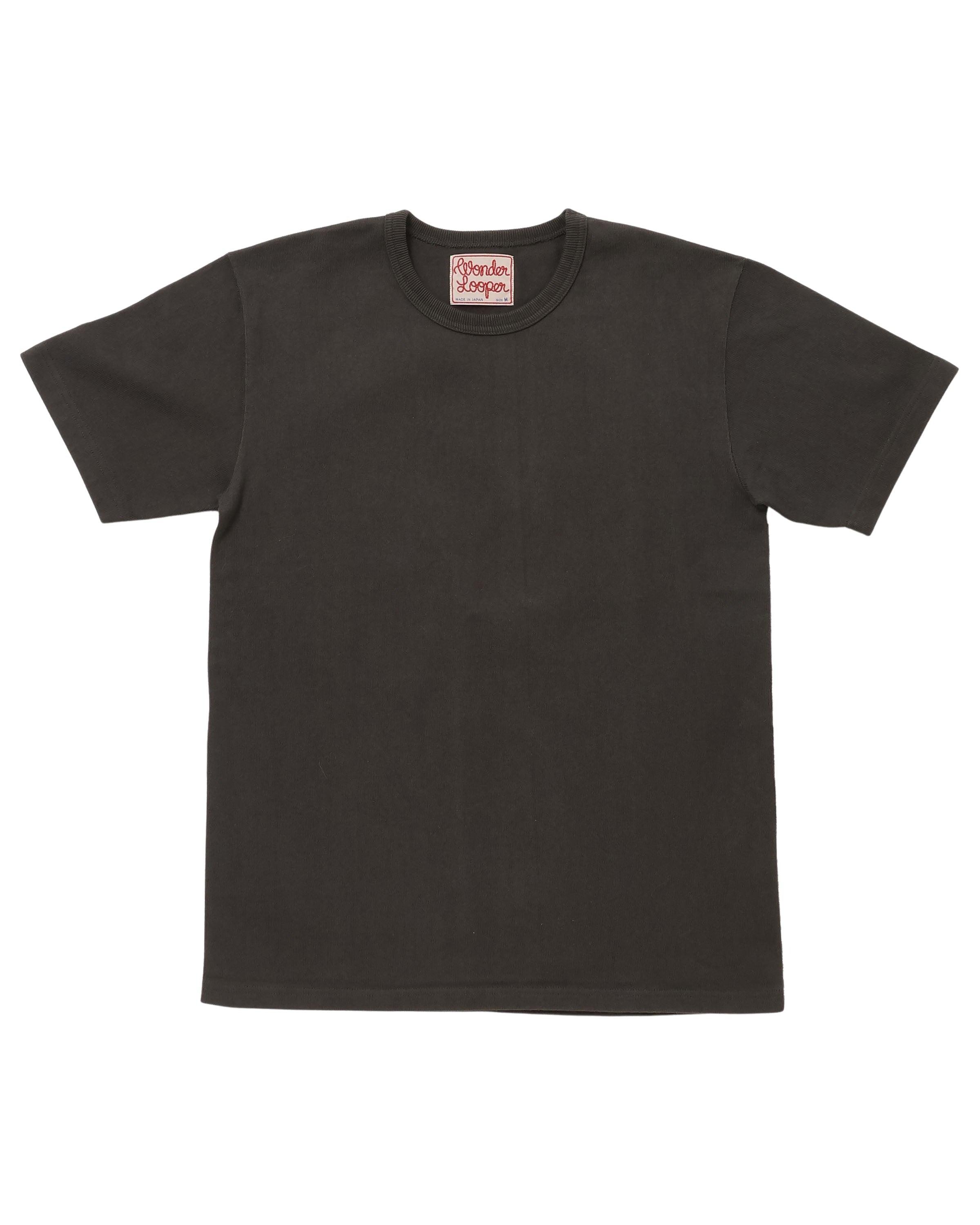 Crewneck T-shirt Double Heavyweight Sumi Black 墨黑色雙倍超重量級圓織短T