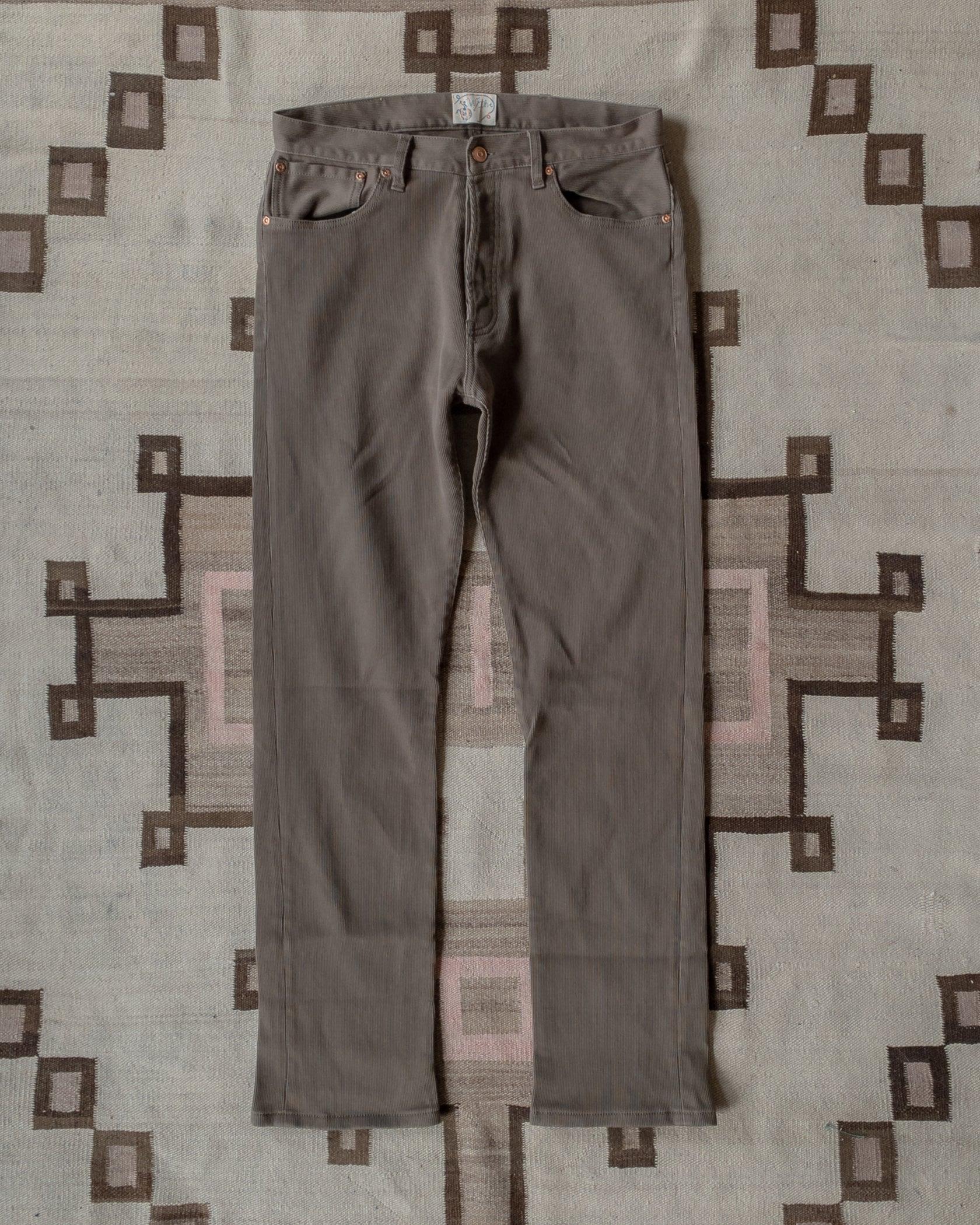 Bedford Cord Five Pocket Pants Olive 橄欖色貝德福五口袋直筒長褲