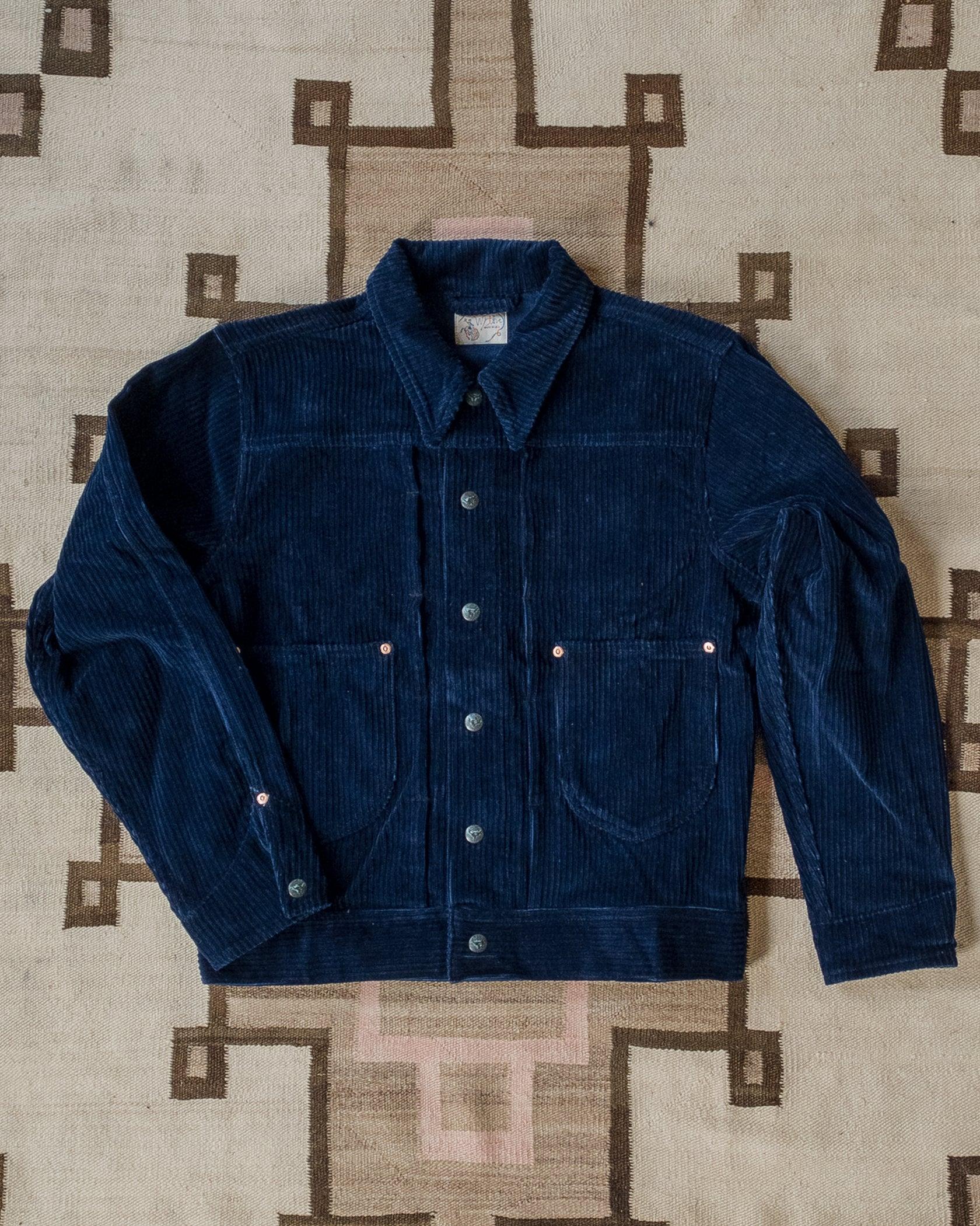 Japanese Indigo Corduroy Ranch Jacket 藍染粗燈心絨農場夾克