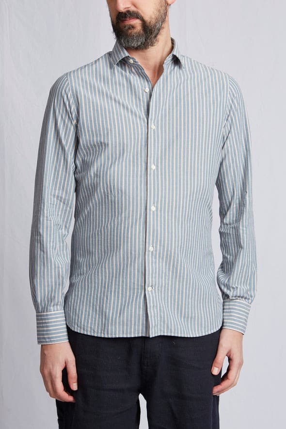 Garments】LIBERTY supima cotton stripe 3236 頂級匹馬棉條紋襯衫