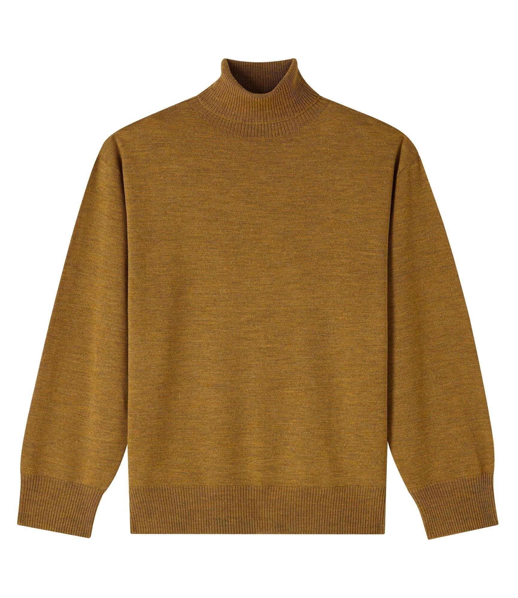 Ophélie Jumper Ocre Chine 極細美麗諾羊毛高領毛衣
