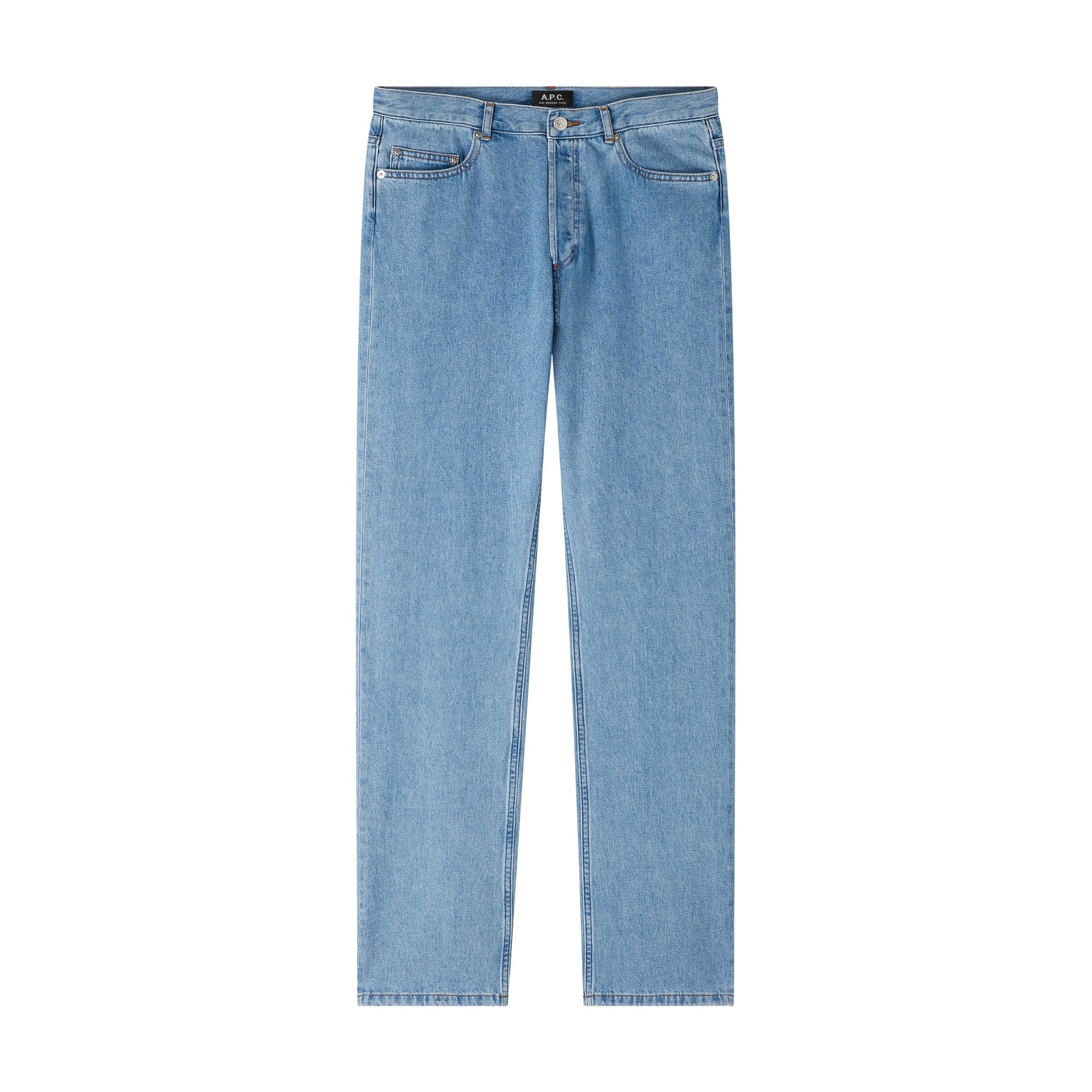 JEAN STANDARD LIGHT STONEWASHED 高腰直筒淺藍石洗牛仔褲