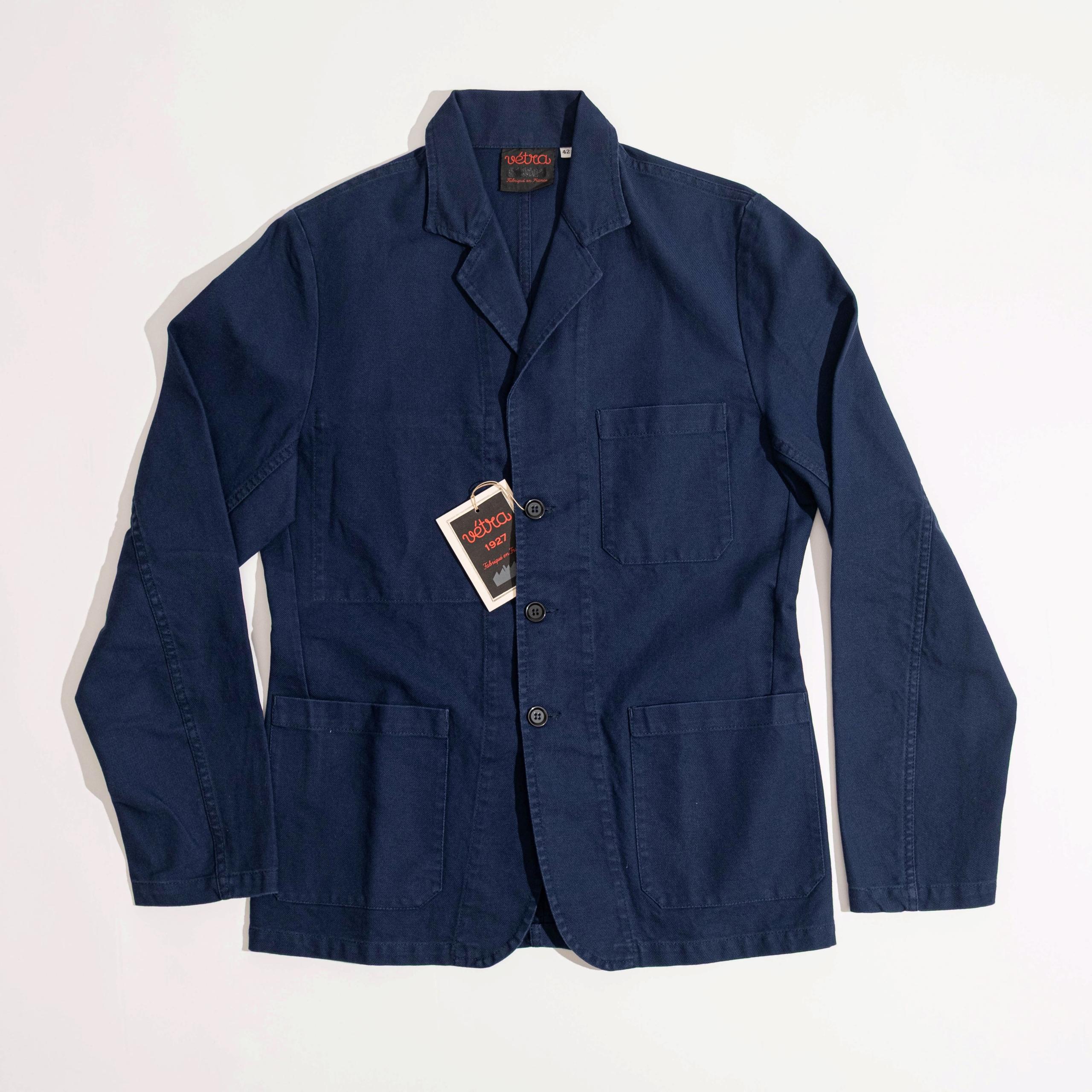 French Workwear 1G55/14 Organic Twill Blazer NAVY 海藍法式工作西裝夾克