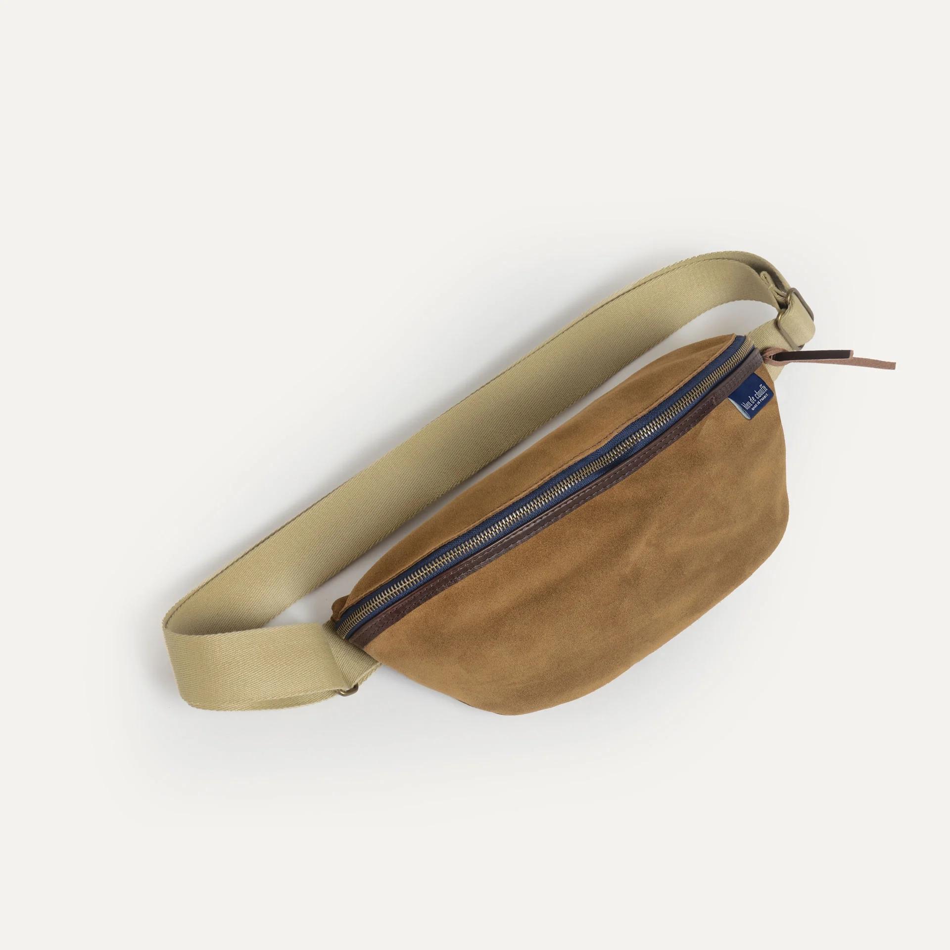 New Beat Belt Bag Hazelnut Brown Suede 駝色麂皮腰包