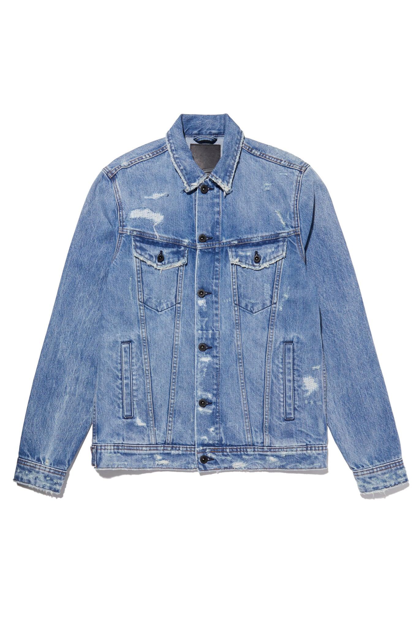 Amsterdam Jacket 阿姆斯特丹 三代牛仔外套 90年代復古石洗 大量破壞補丁