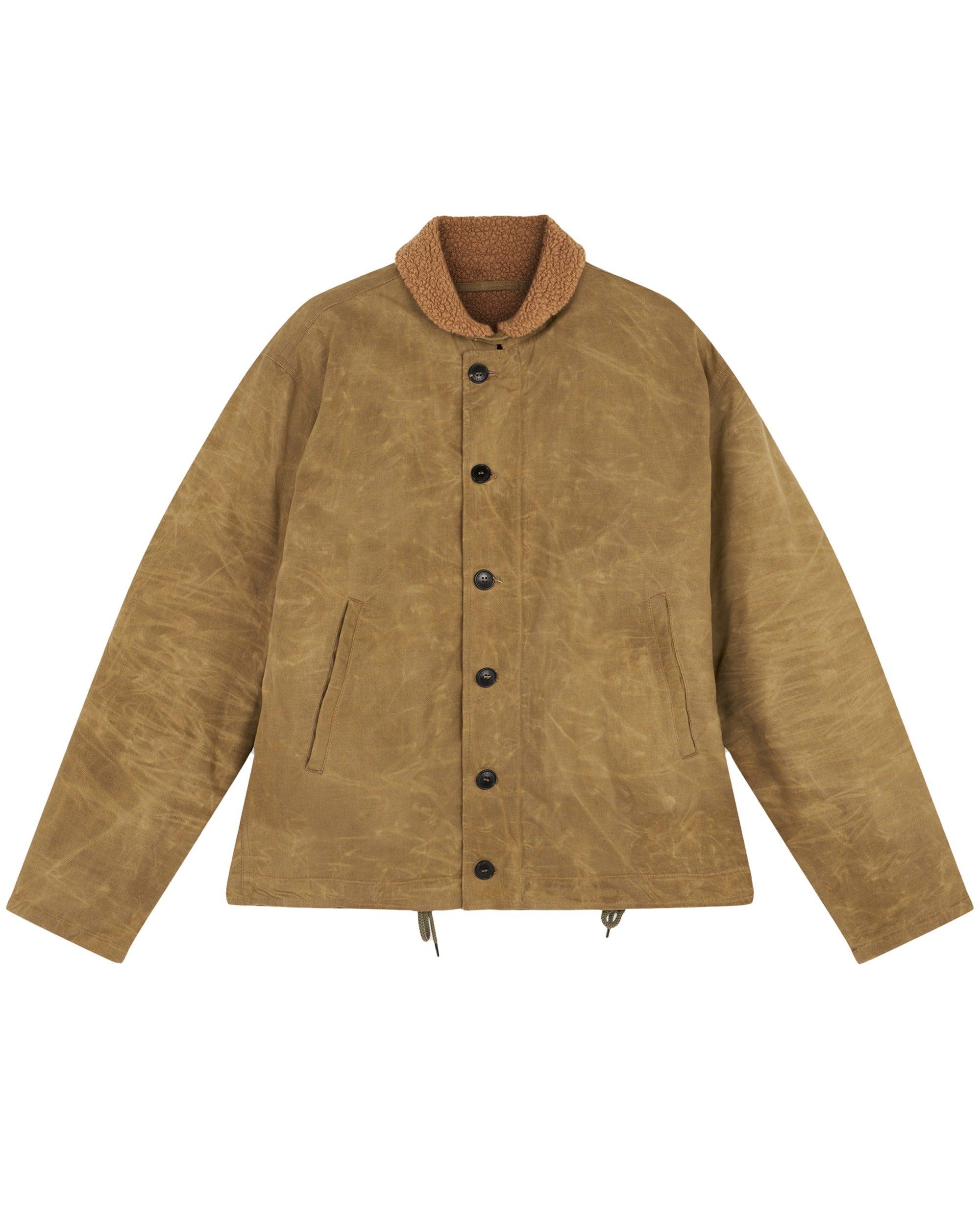 DECK GE001 OLI N-1 JACKET 作舊毛裏甲板夾克