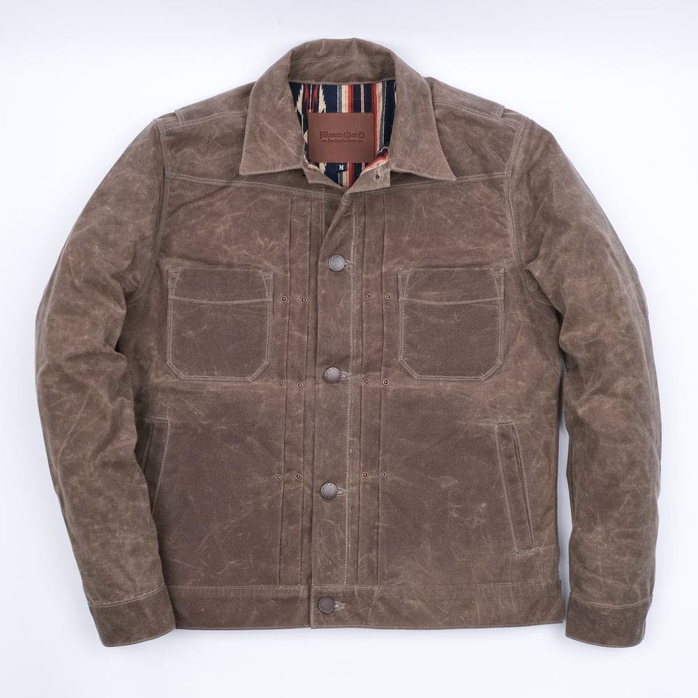 Riders Jacket Waxed Canvas Oak 專利油蠟帆布騎士夾克橡樹色
