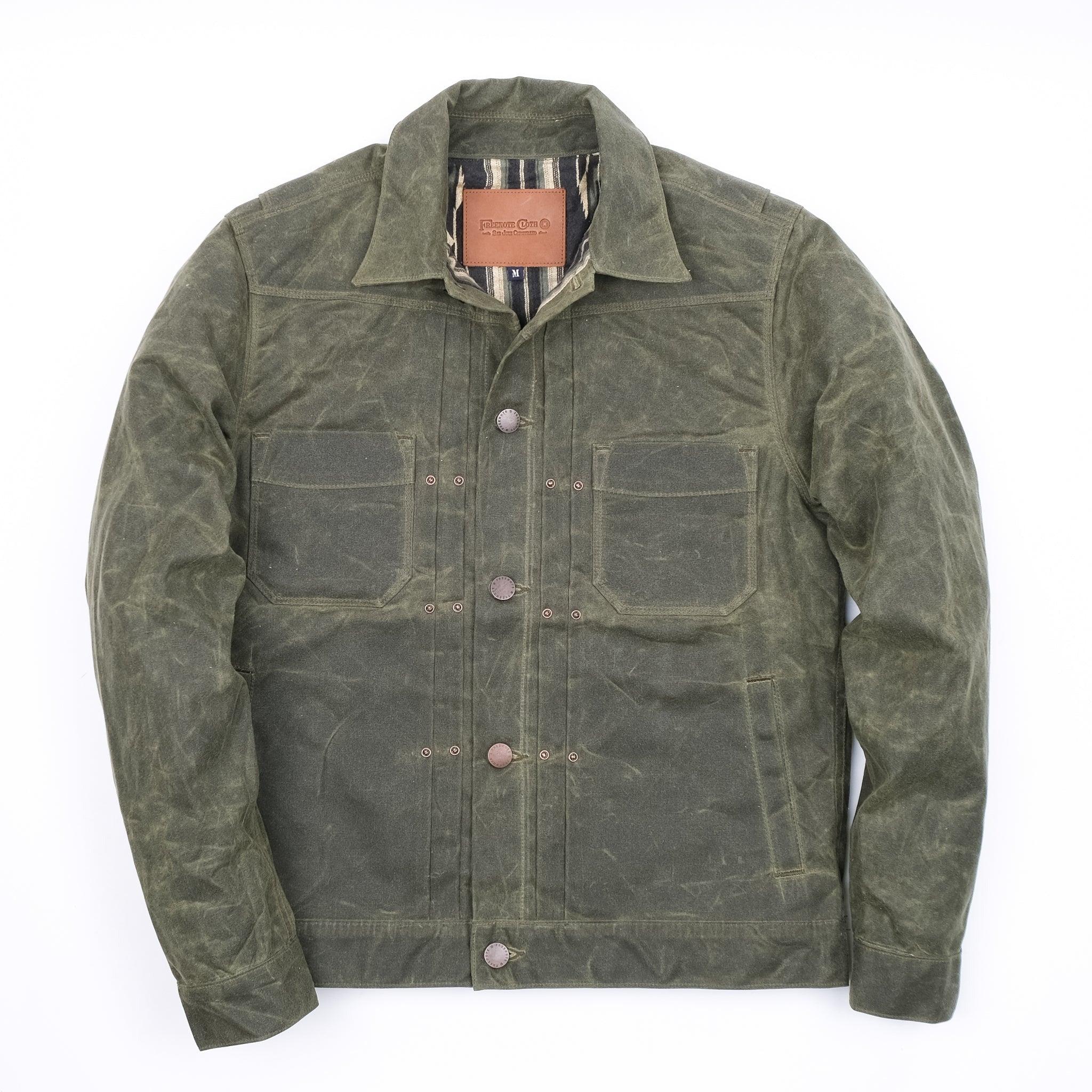 Riders Jacket Waxed Canvas Olive 專利油蠟帆布騎士夾克橄欖綠