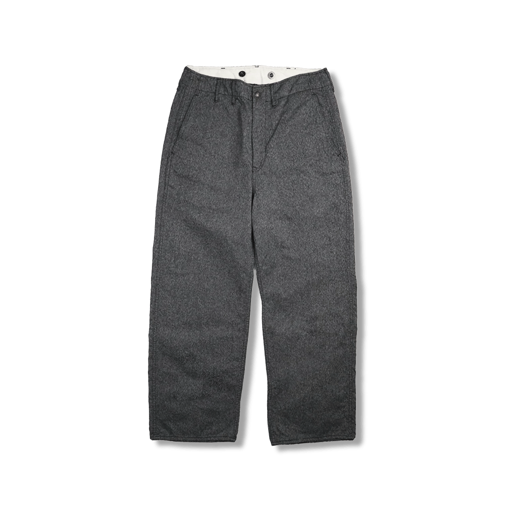 【Fullcount】Tough Dude Mock Twist Pants 高撚紗胡椒鹽灰色寬直筒長褲