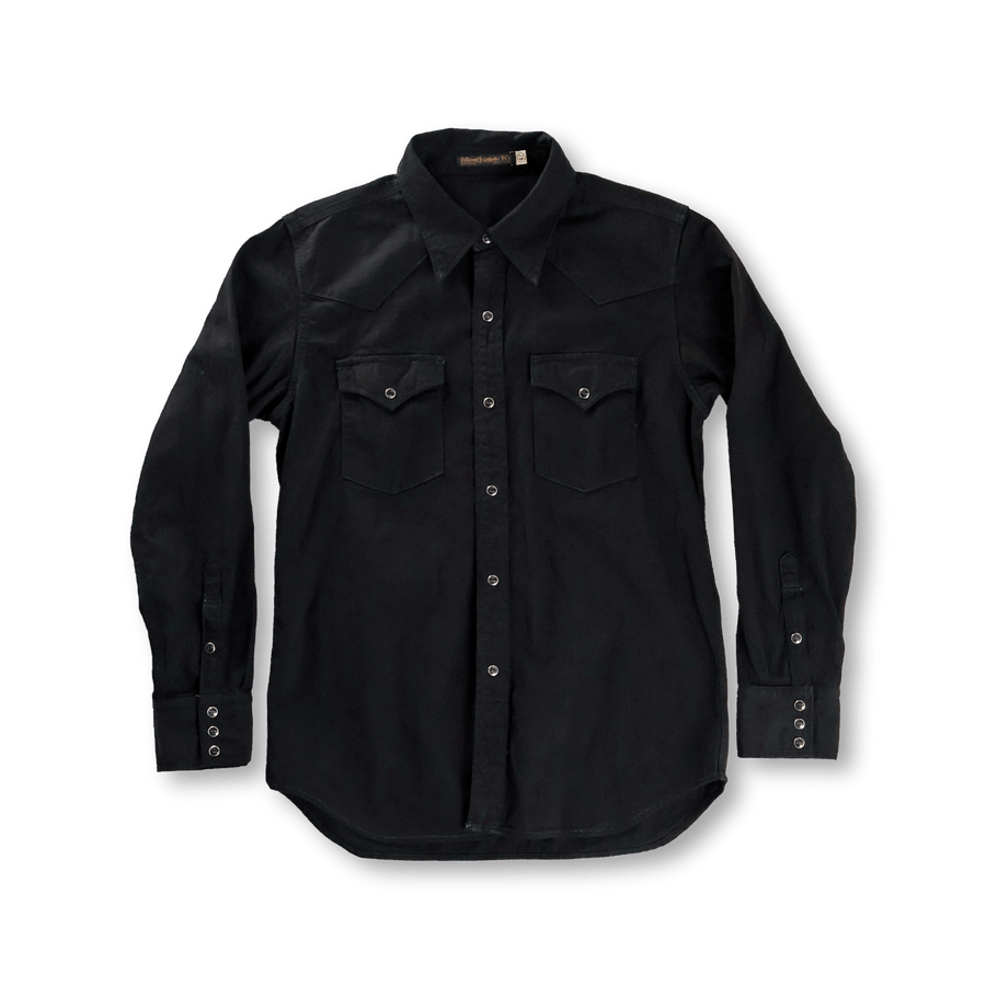 【Fullcount】4894BKBK-26 Black x Black Denim Western Shirt 黑魂丹寧西部襯衫