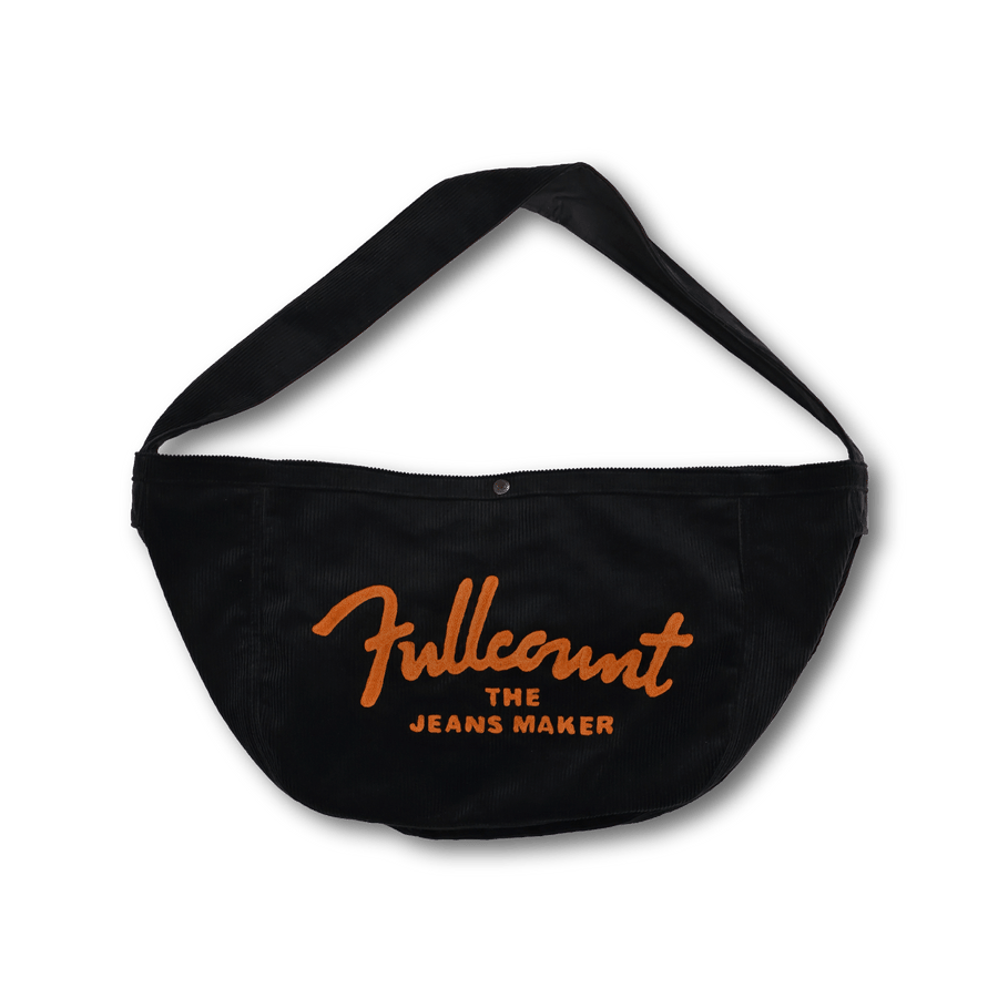 【Fullcount】6265 News Paper Bag Black Corduroy 黑色燈芯絨報童包