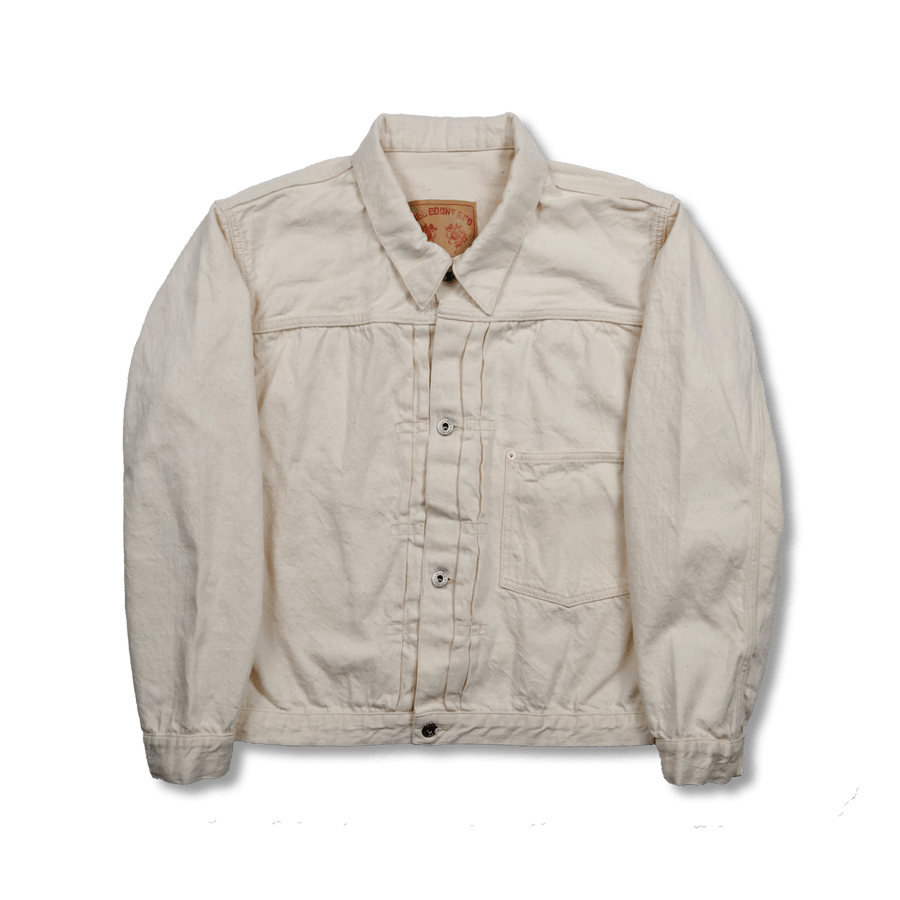 【Fullcount】S2107ECSSW WWII Model 11.5oz Ecru Denim Jacket 大戰版 11.5oz 原棉色赤耳丹寧外套