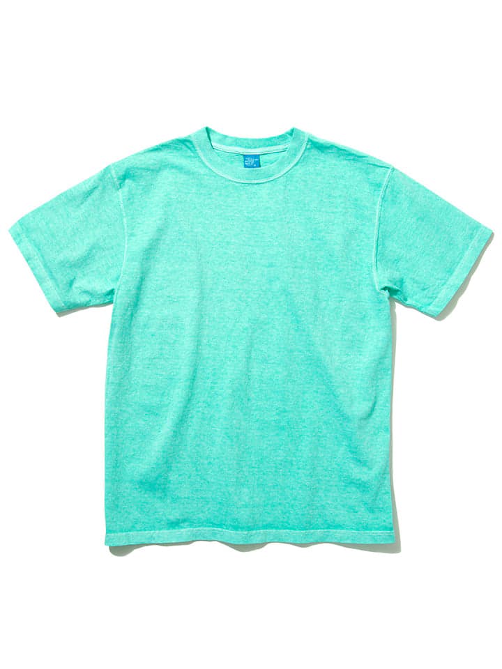 SS Crew Neck Tee 5.5oz P-Mint 顏料染圓筒織淺薄荷色素T