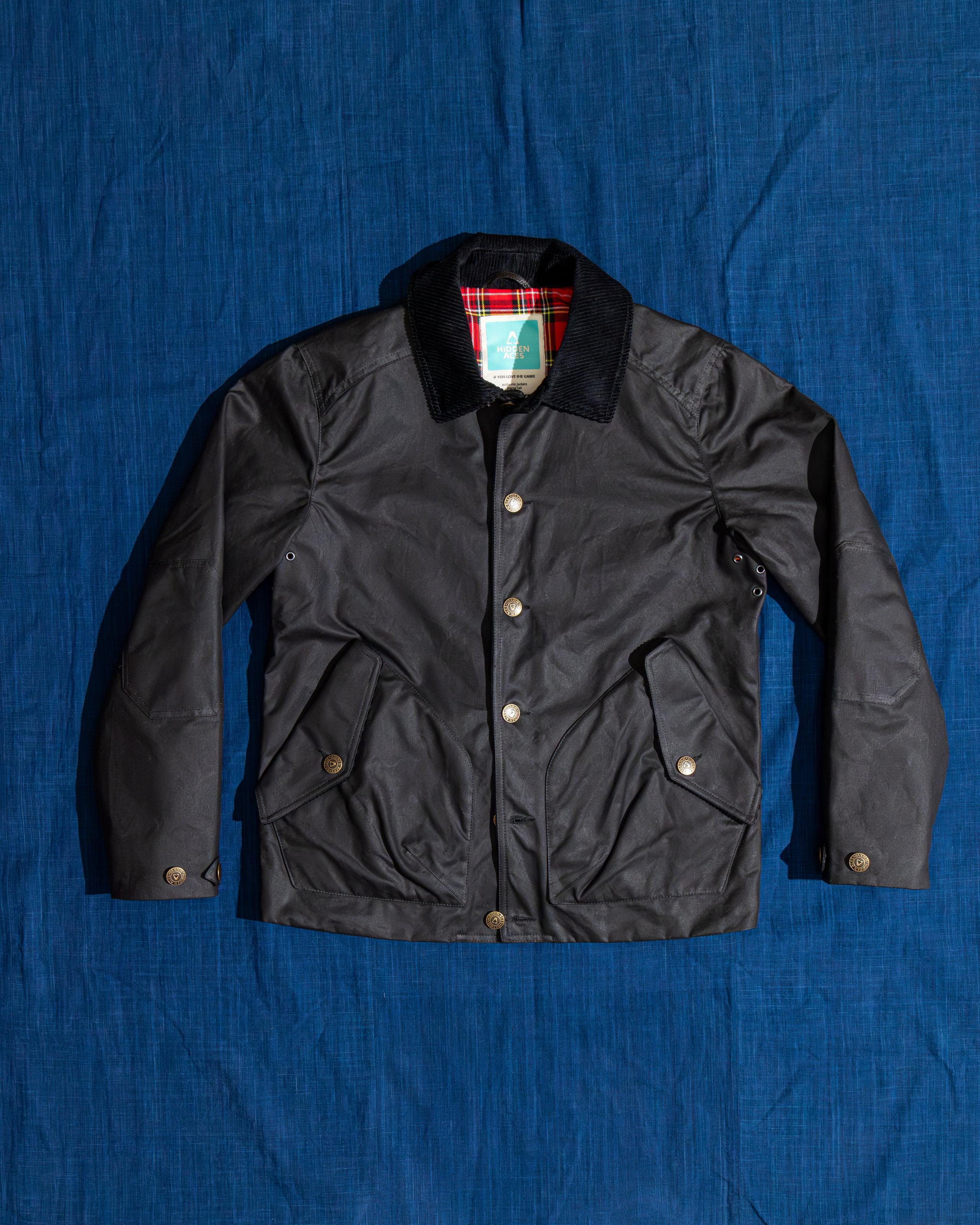 KA6201 Pollux Wax Canvas Jacket Black 乾式油布波路克斯夾克黑色
