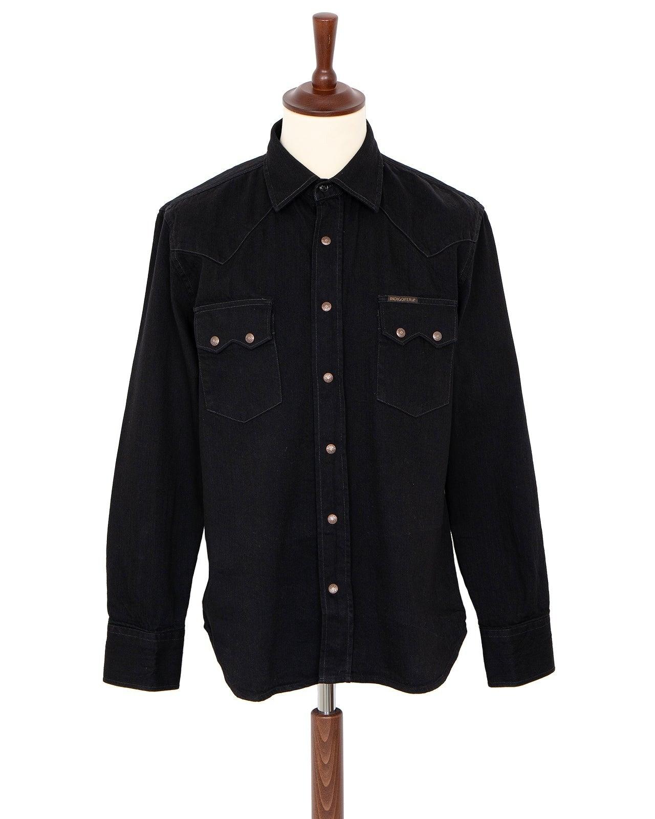 Ryman Petaca Denim Shirt Black 7.6oz 黑染經典西部鋸齒牛仔襯衫