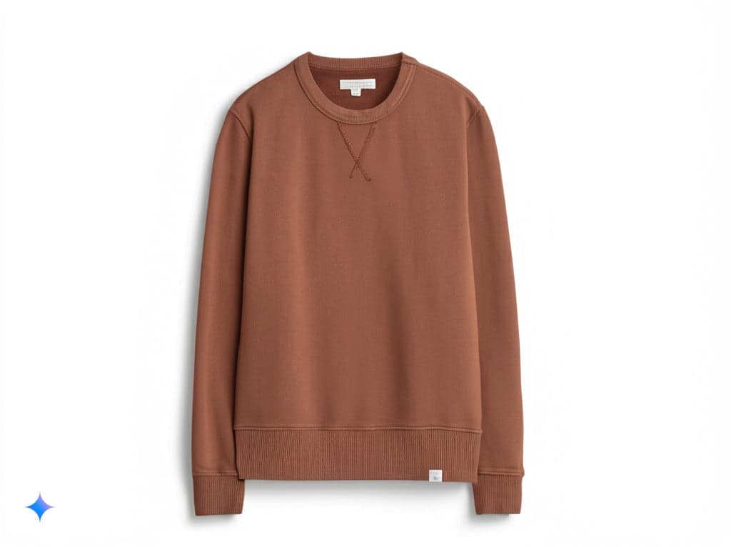 CSW28 Sweatshirt Organic Cotton 顏料染重磅衛衣堅果色