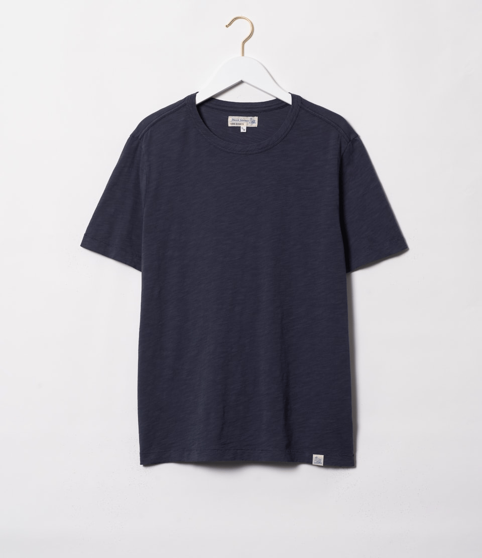 SCT04 Unisex T-shirt Pima Slub Cotton Denim Blue 匹馬棉竹節T 菸藍色