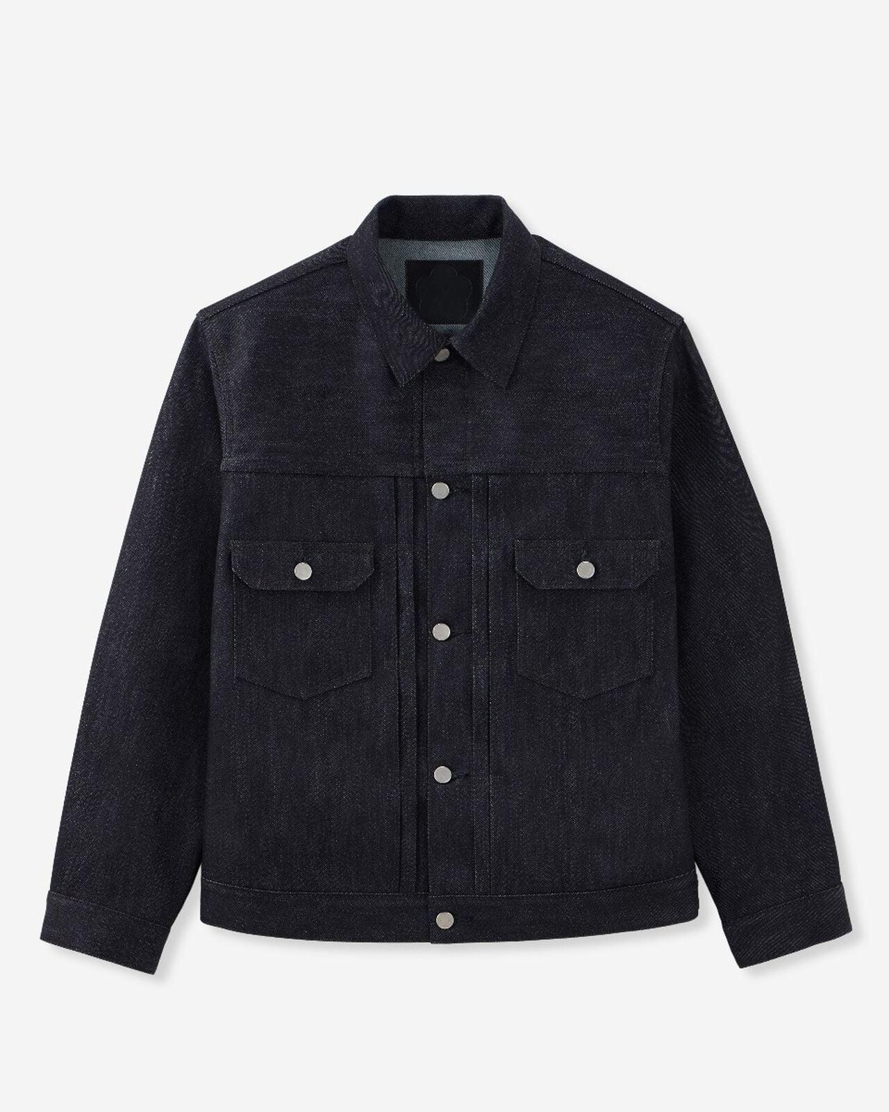 #002 CASHMERE DENIM JACKET 13.7oz 喀什米爾混紡辛巴威棉牛仔外套