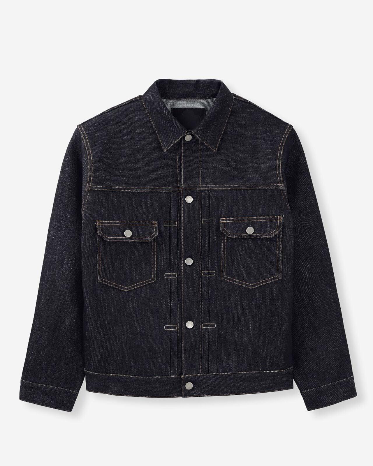 #002 SILK DENIM JACKET 15oz 真絲混紡布邊辛巴威棉牛仔外套