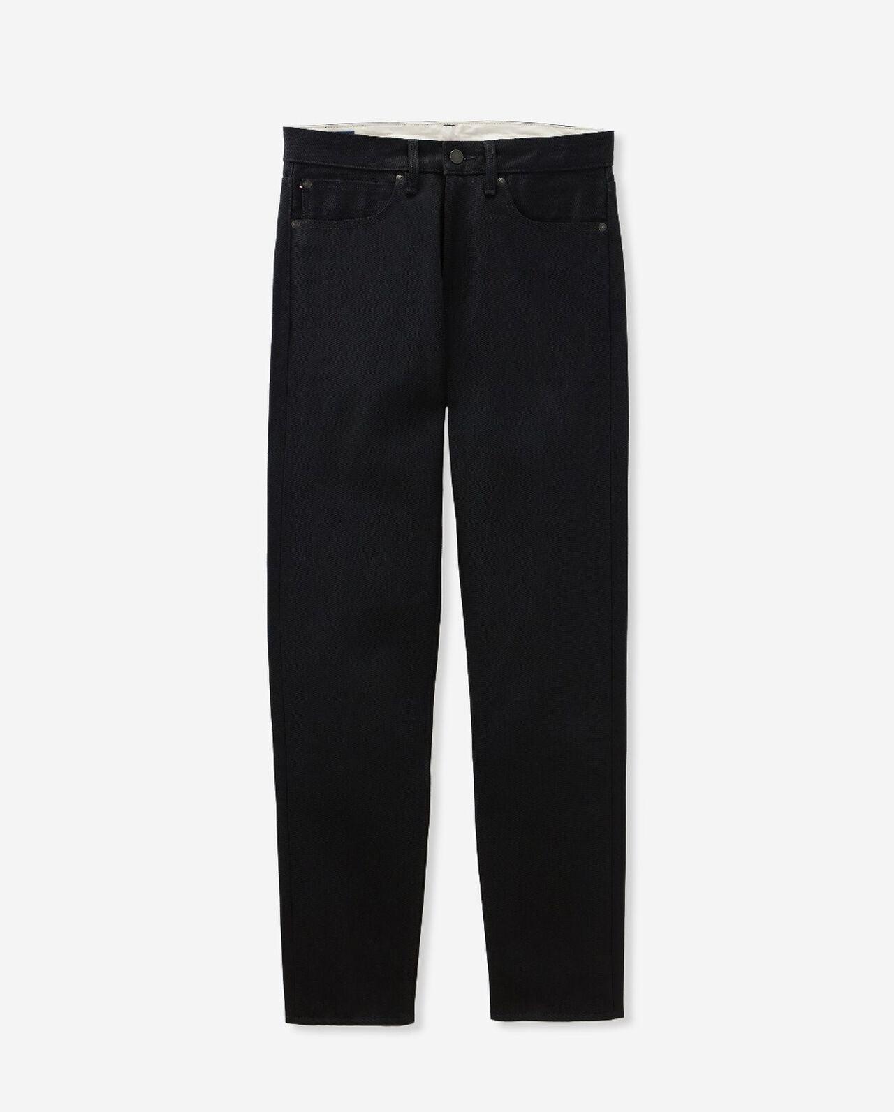 #200 BLACK STANDARD TAPERED 14.7oz 雙染黑辛巴威棉標準錐形牛仔褲