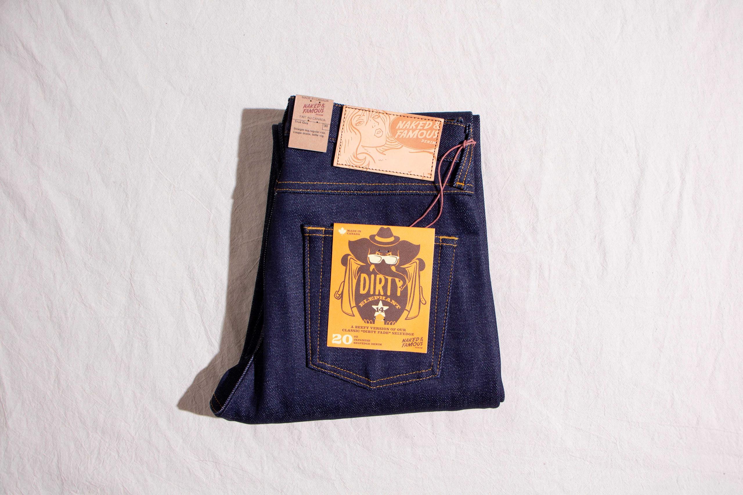 【Naked & Famous】Easy Guy Elephant 14 - Dirty Elephant 大象十四代寬鬆錐形牛仔褲