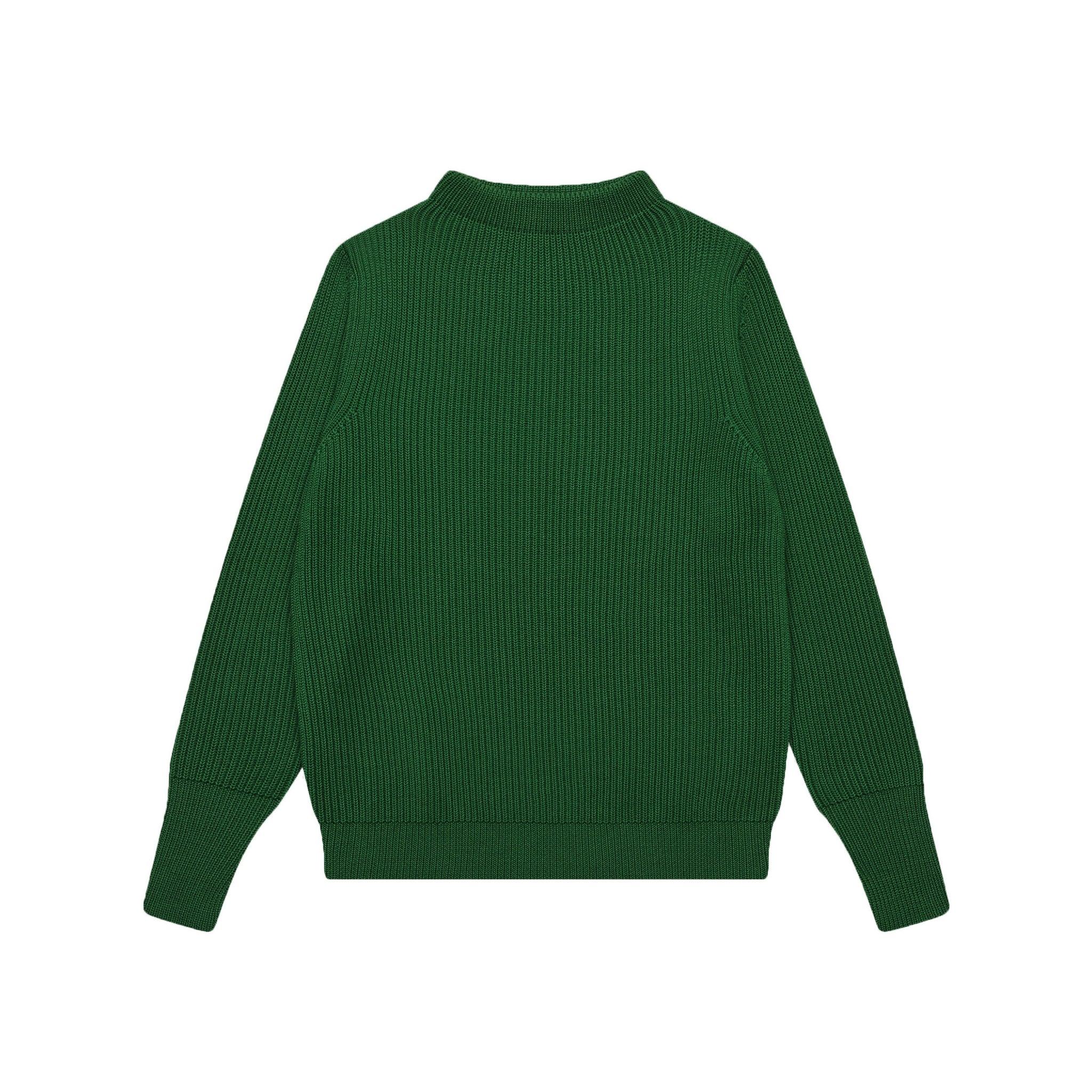 【Andersen Andersen】Navy Crewneck Green 青蘋綠精紡可瑞黛爾羊毛衣