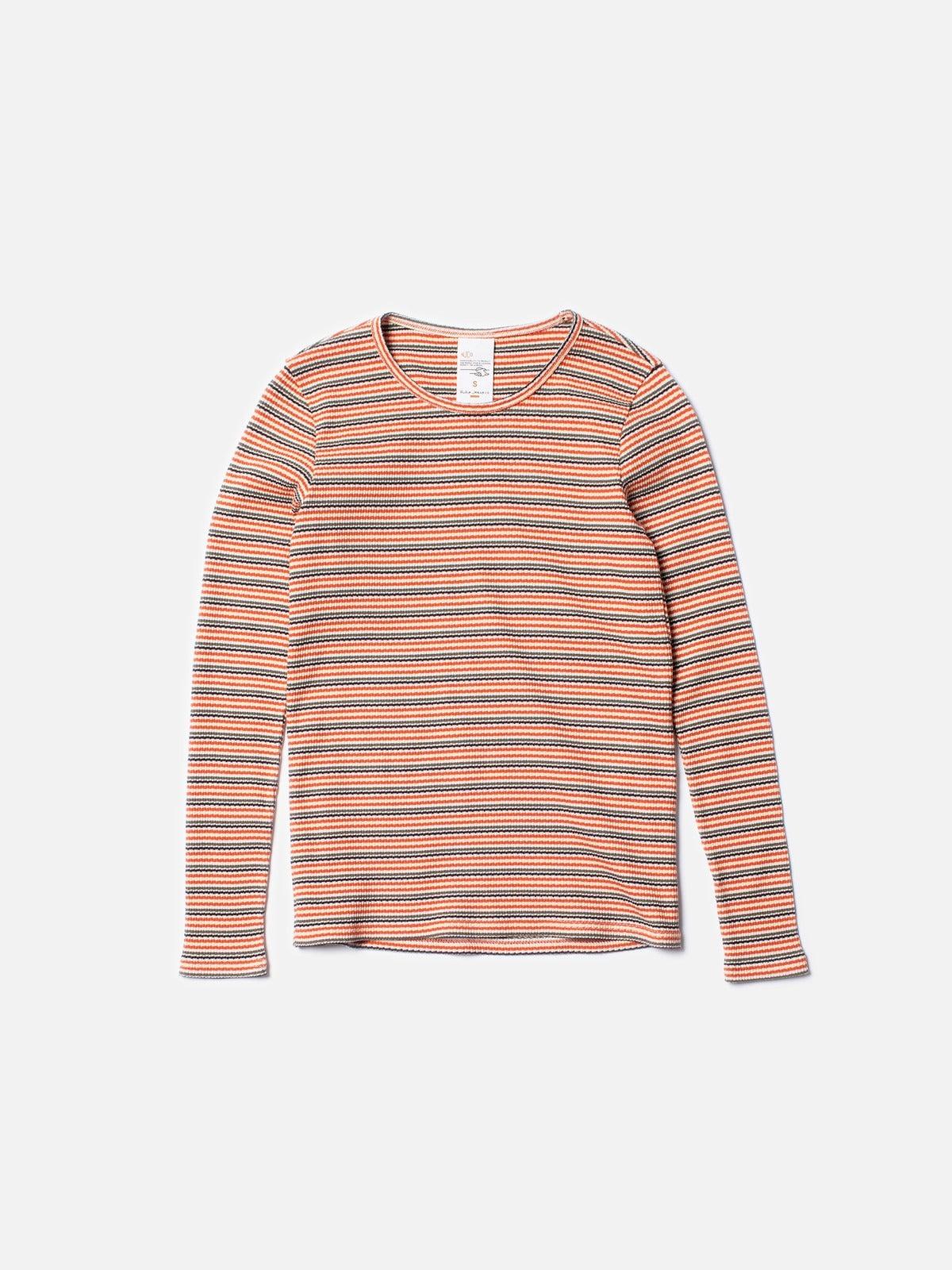Jessy Striped Rib LS T-Shirt 女款有機棉特殊條紋Tee