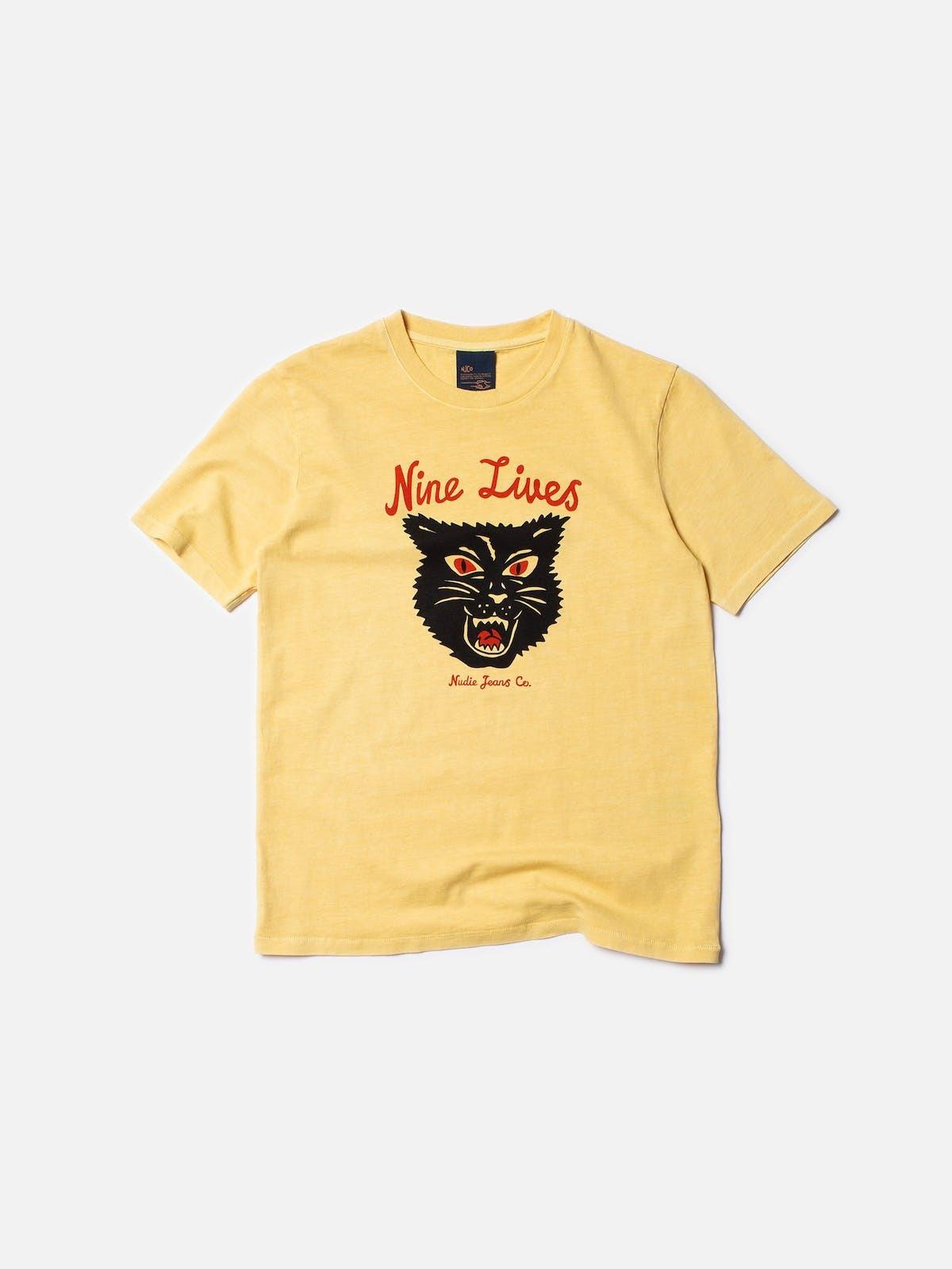 Joni Nine Lives 女款九命貓設計圖Tee