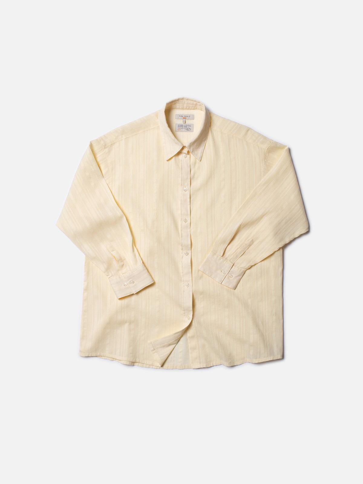 Monica Cotton Shirt 女款輕質立體條紋布襯衫