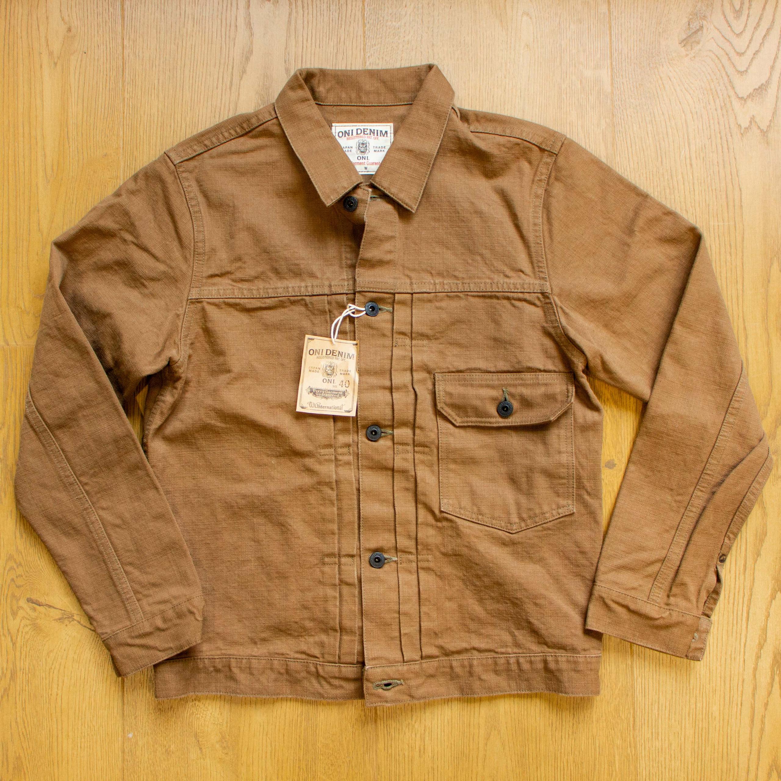 01507L-HOX-BRK Sulphur Dye Heavy Oxford Type I Jacket 超重磅牛津布咖啡棕一代夾克