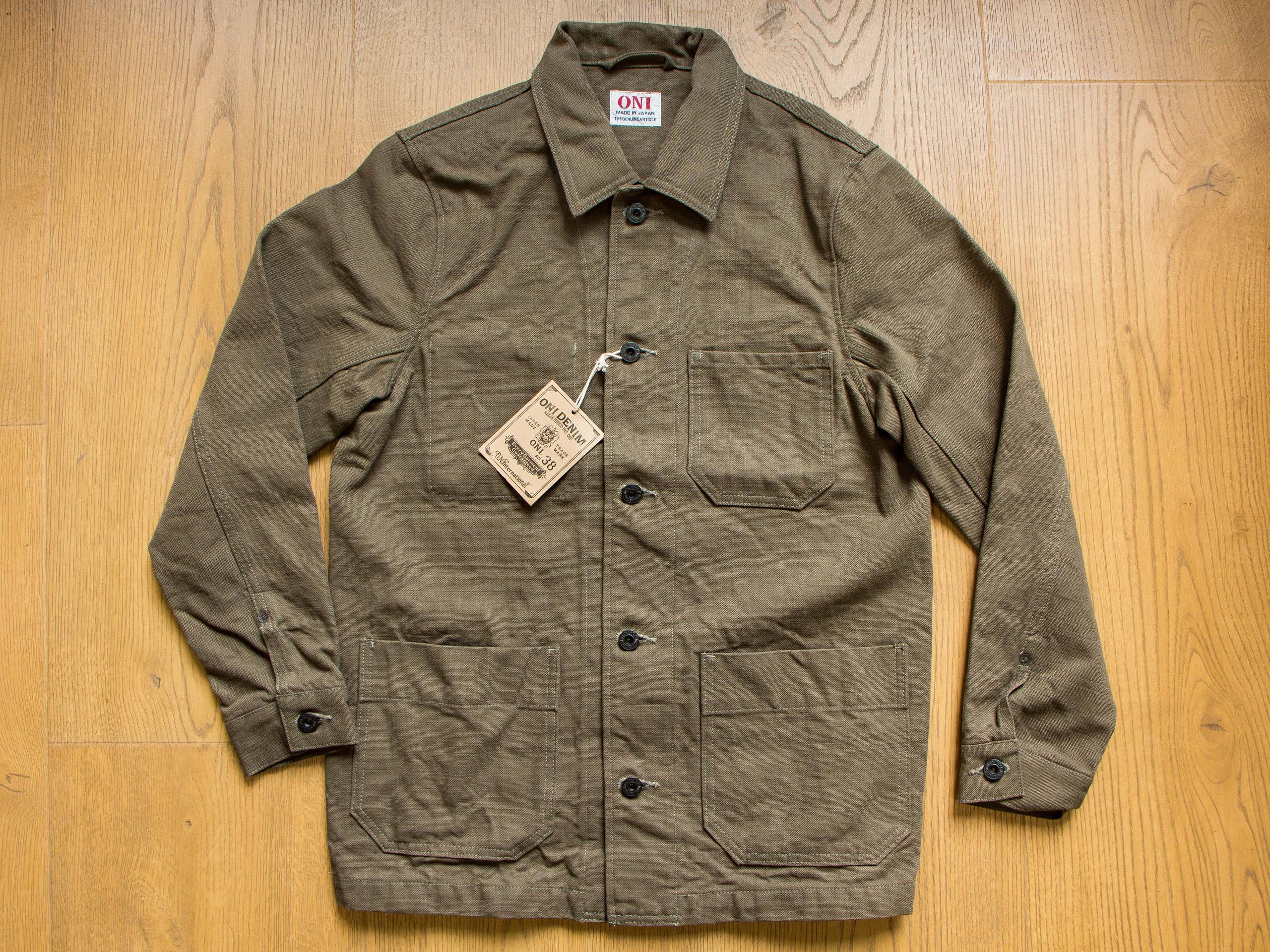 03100-HOX-OLG Sulfur Heavy Oxford 重磅硫化牛津布工作夾克復古橄欖綠