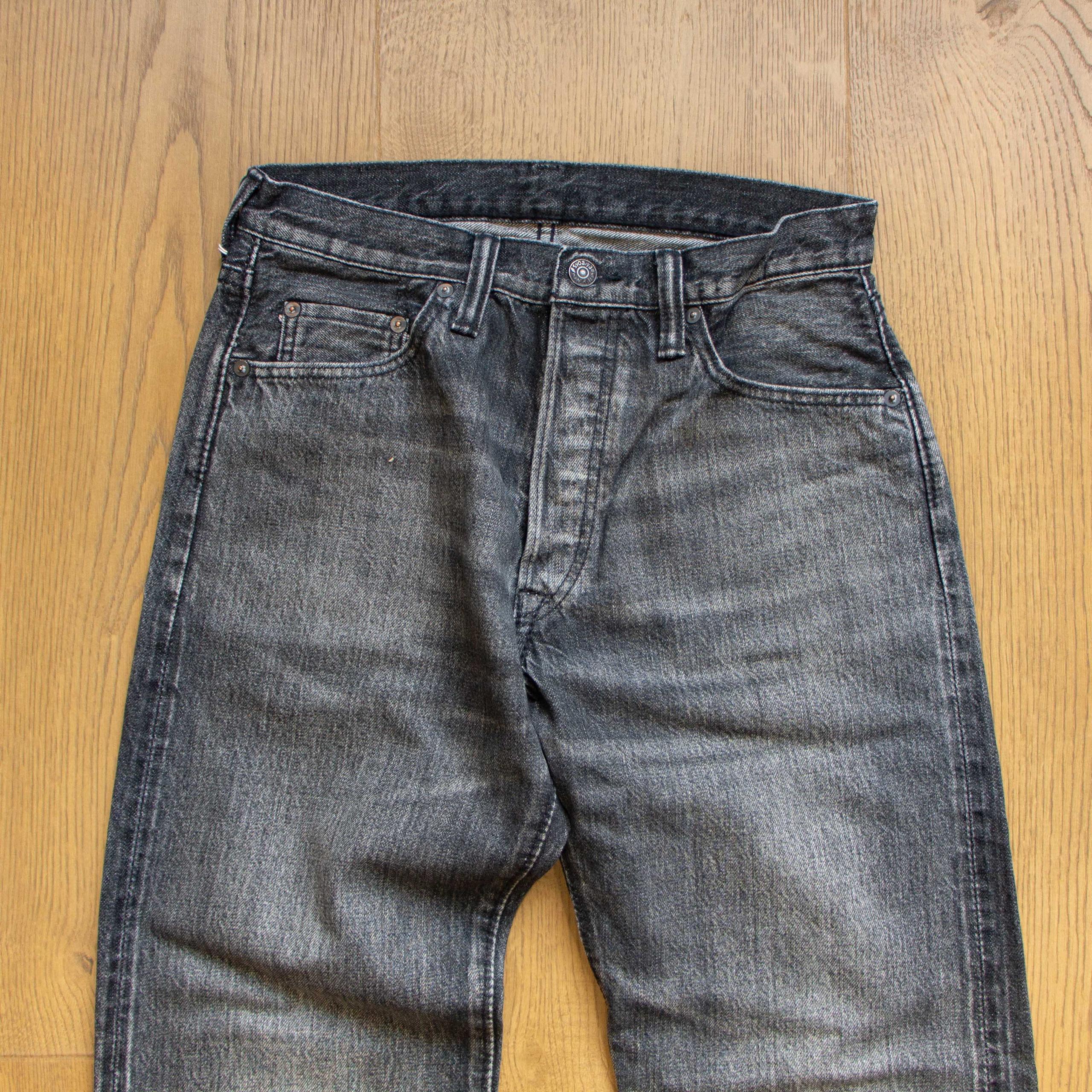 003 Selvedge Black Washed Regular Straight Jeans 復古赤耳黑水洗寬直筒牛仔褲