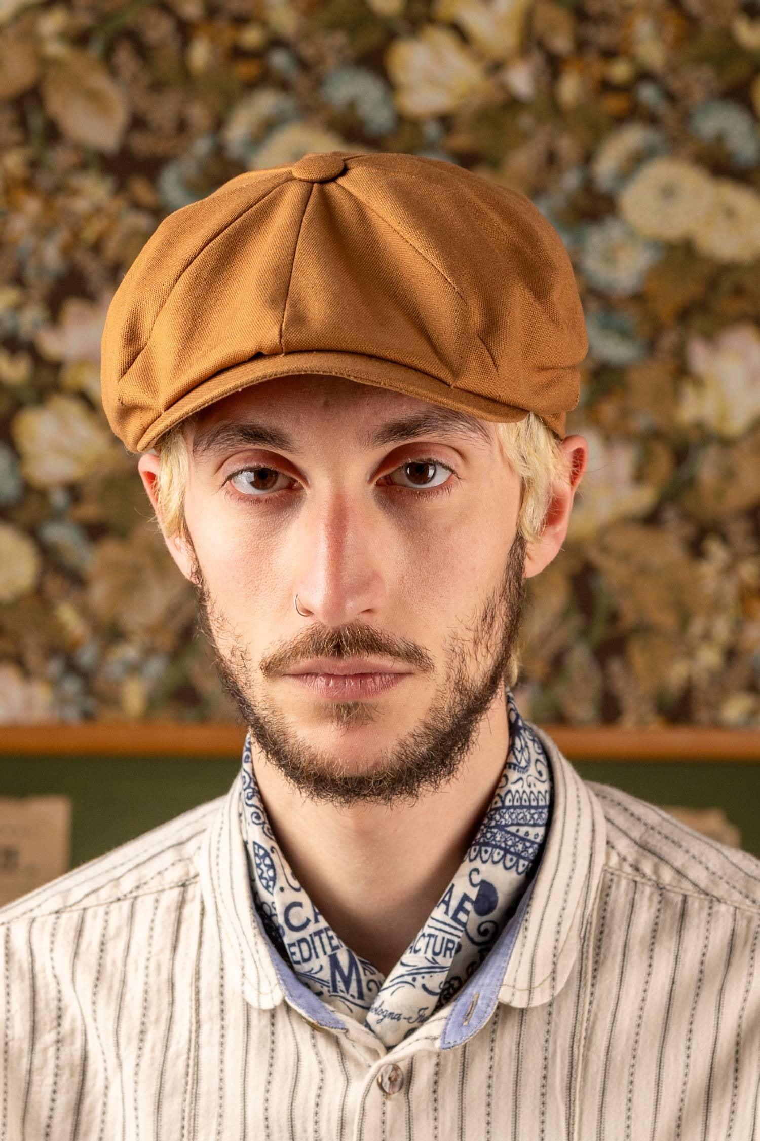 Andy SG507 Newsboy Hat Duck 卡其帆布報童帽