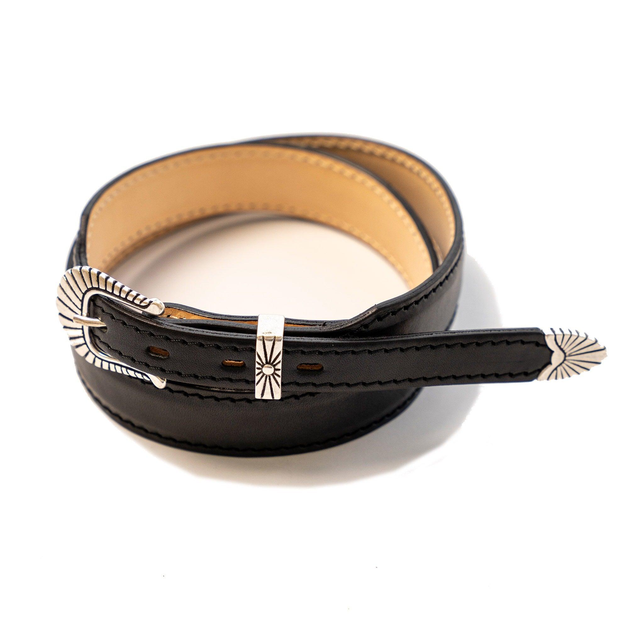 “Wild Star” Western Belt Black 黑色義大利西部皮帶