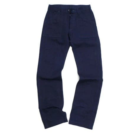 Tricotine Indigo Baker Pants 靛藍重磅雙染斜紋軍長褲