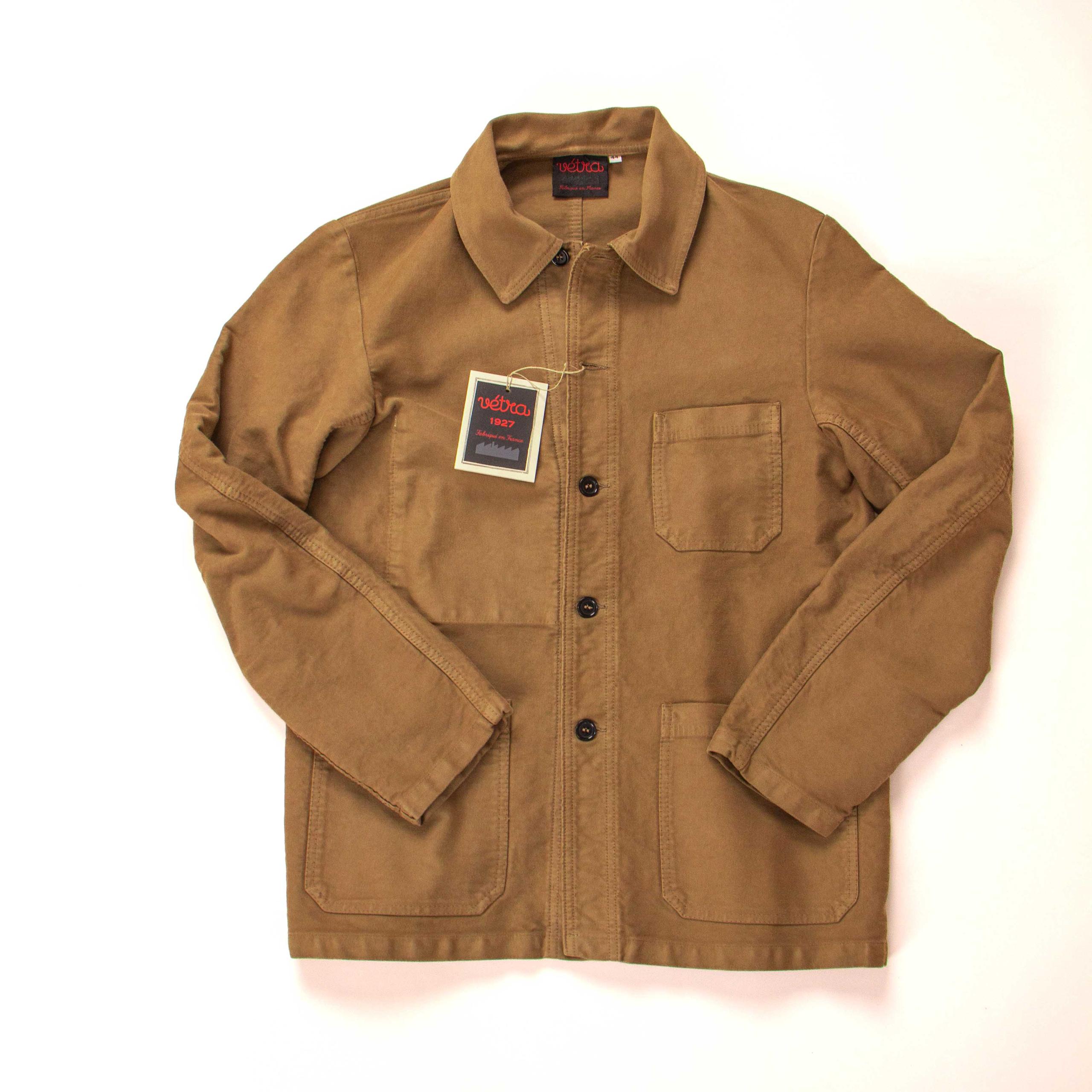 French Chore Jacket French Moleskin Dune 沙丘色鼴鼠皮法式工裝夾克