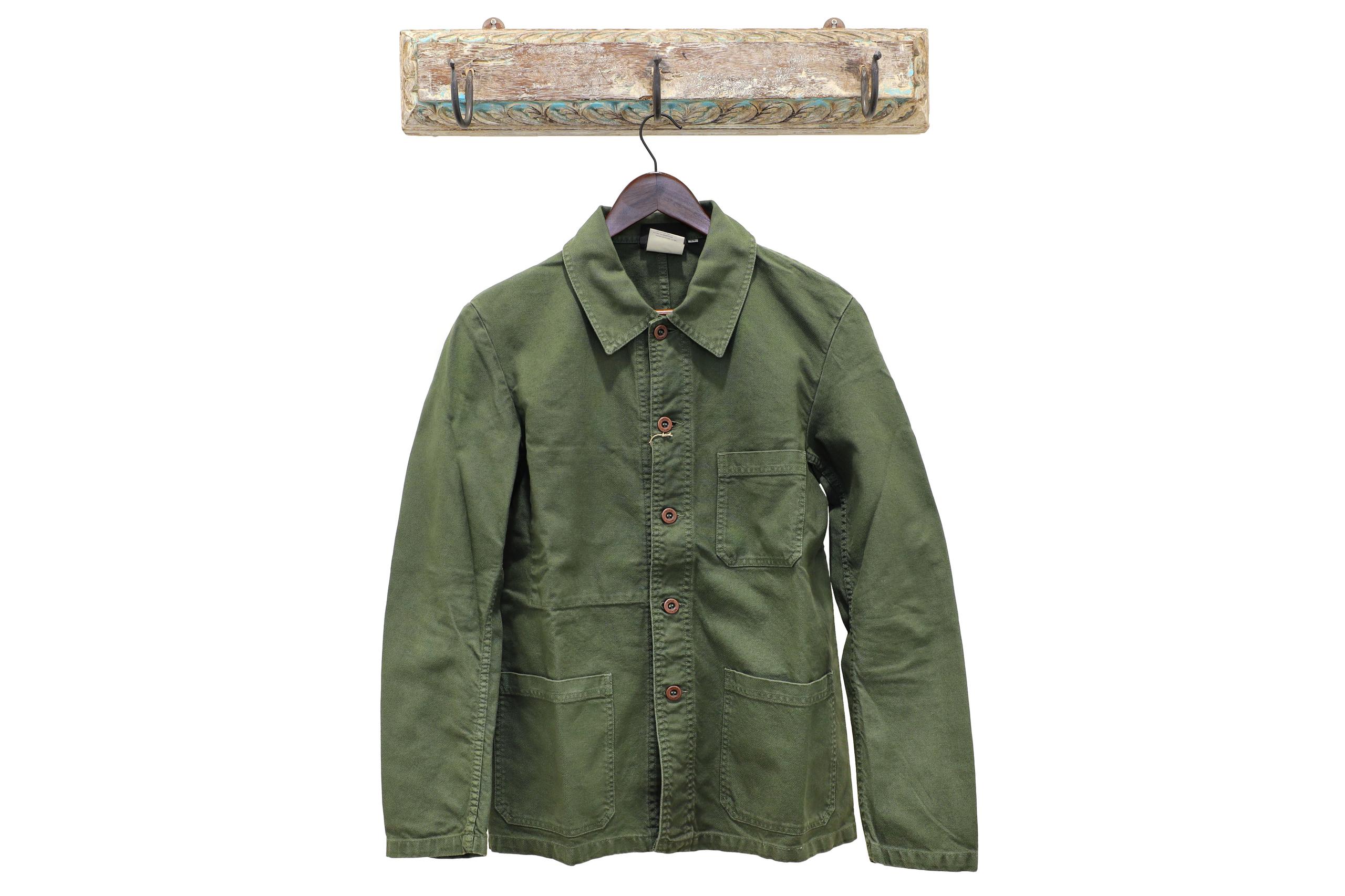 French Workwear Jacket 1G/5C Jade 玉石綠斜紋布法式工作裝
