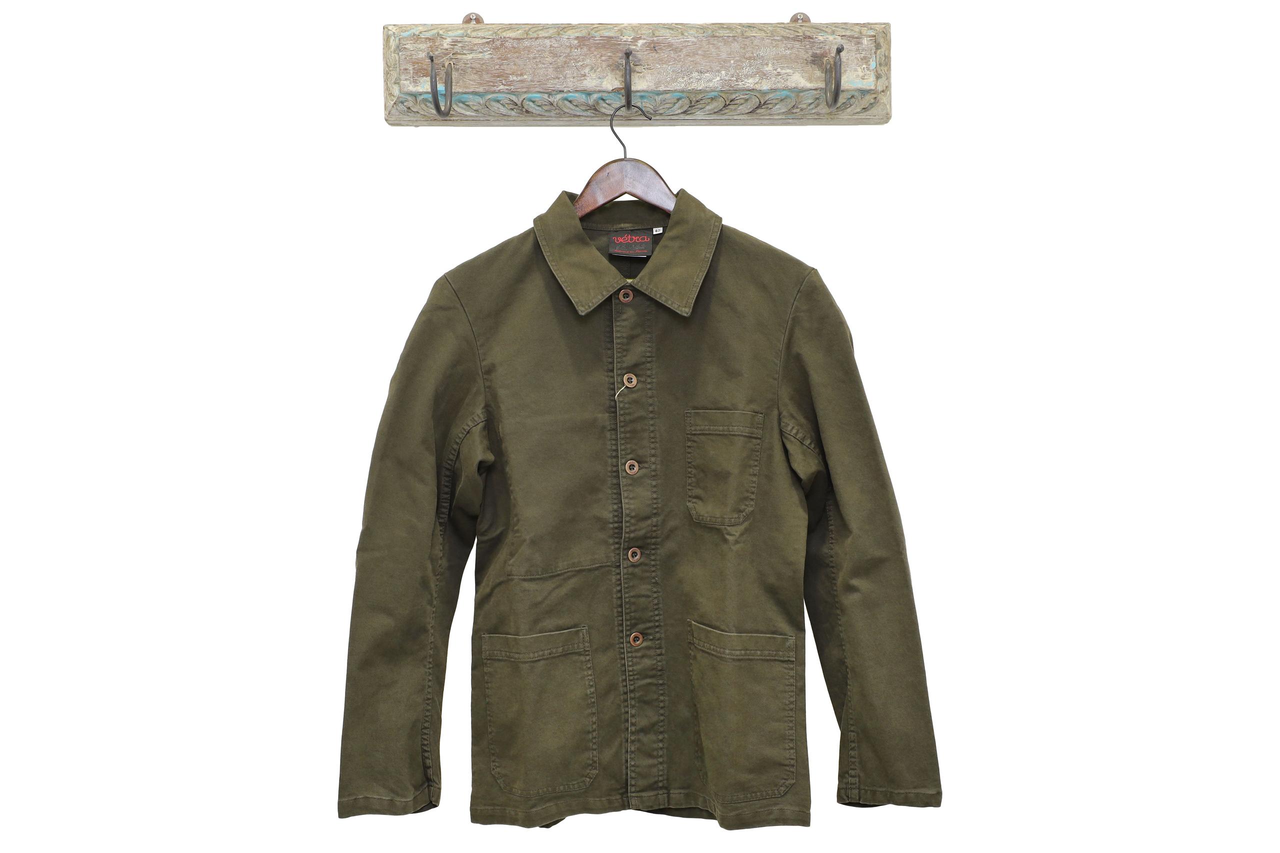 French Workwear Jacket 2A#5C Brushed Broken Twill 橄欖綠破紋織法式工作裝